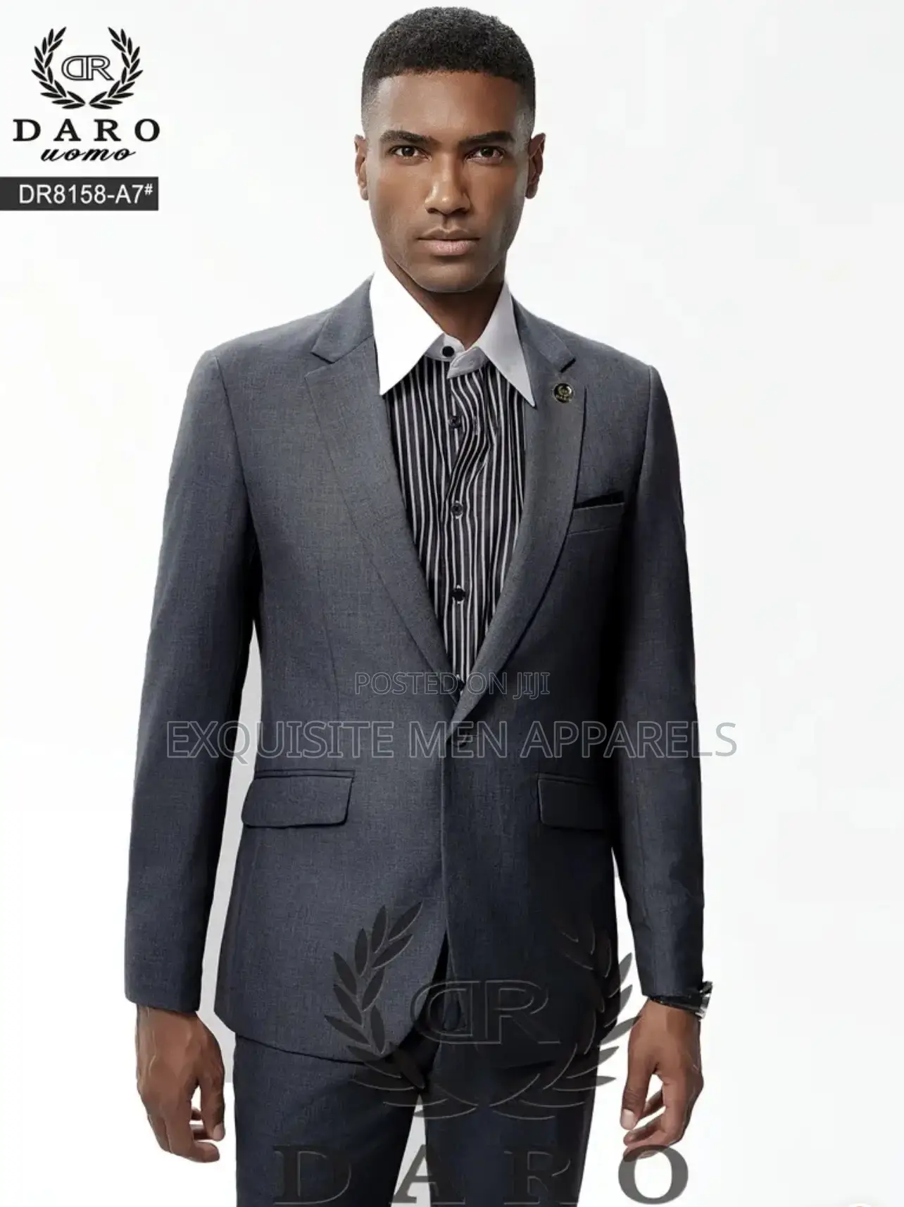 Dark Gray Daro 2pcs Corporate Slimfit Quality Men’S Suit