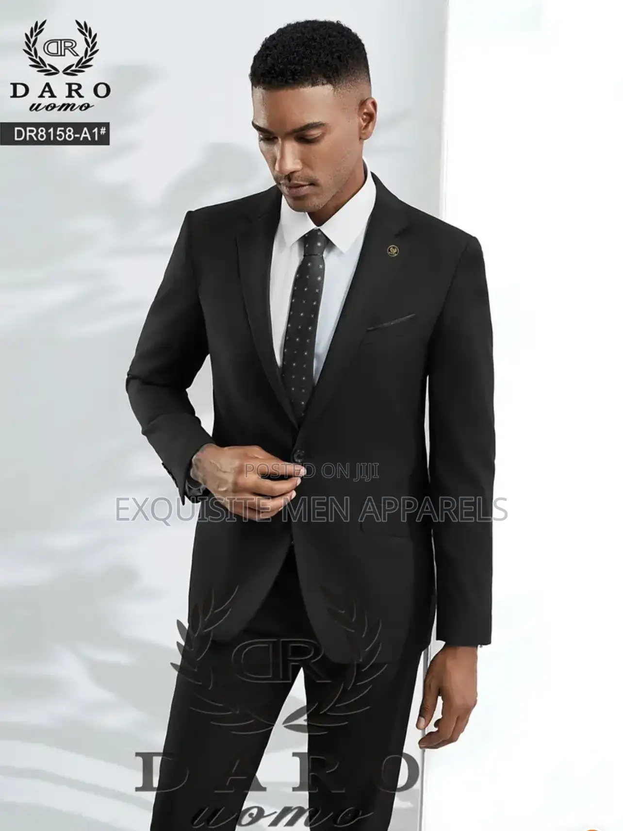 Quality Corporate Black Daro 2pcs Gentle Men’S Suit
