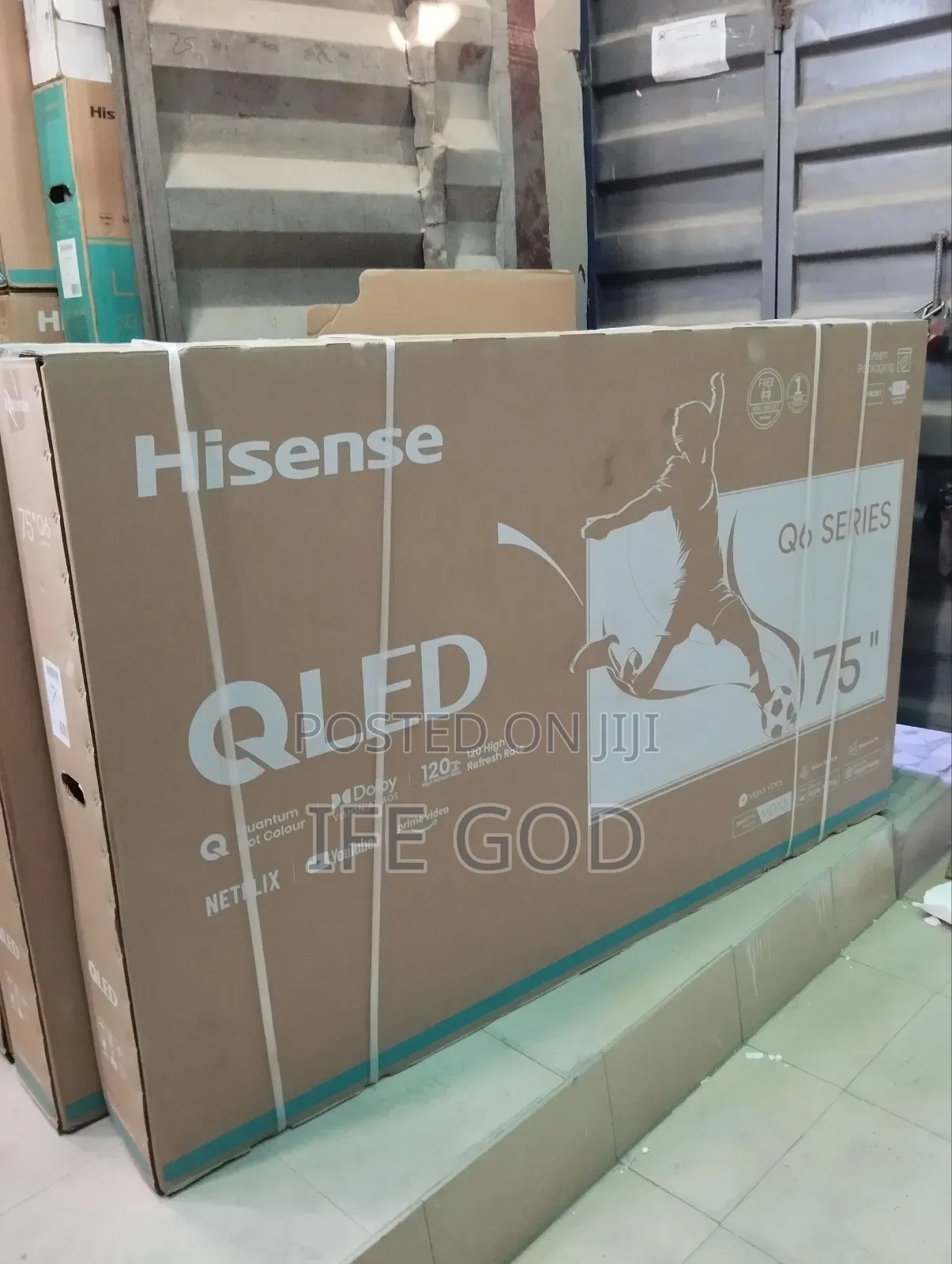Original Hisense 75" QLED 4KUHD Smart TV Bluetooth USB Etc
