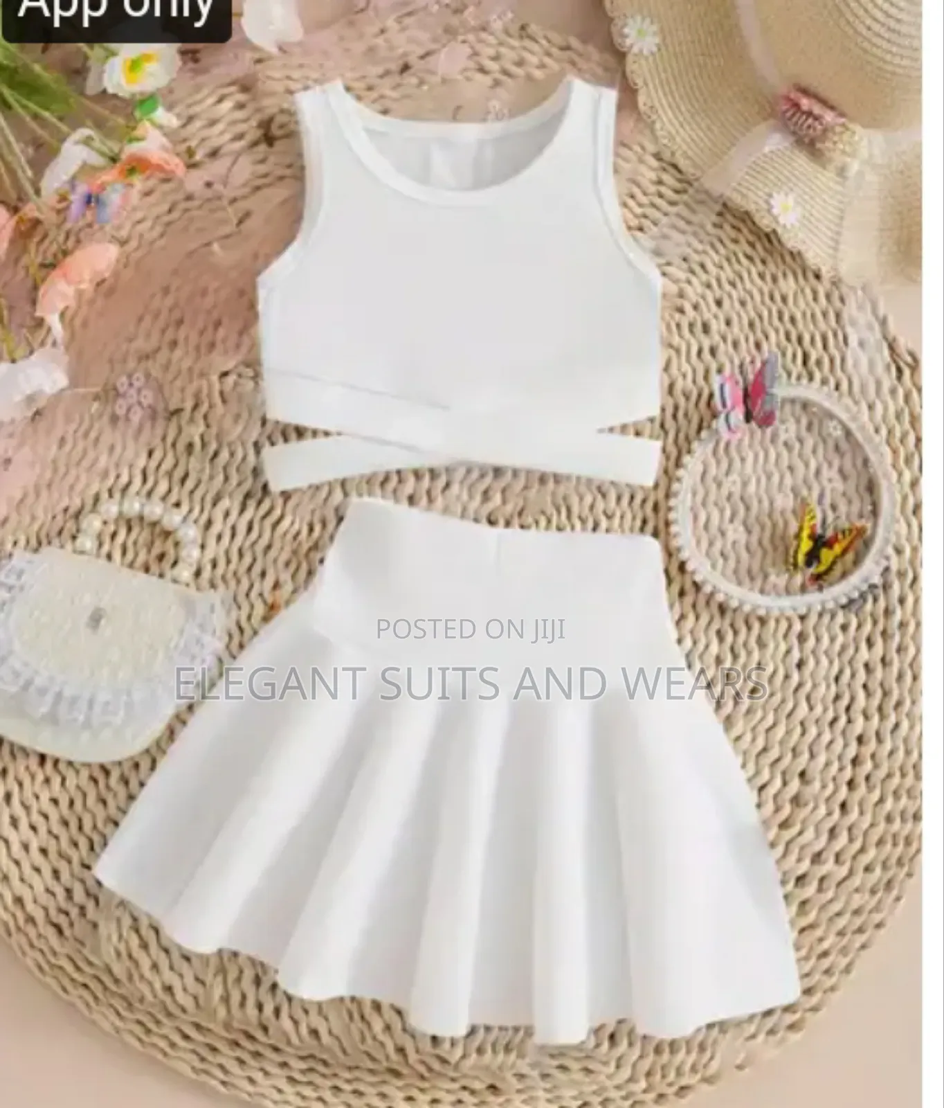 Casual Skirt And Blouse - Girls