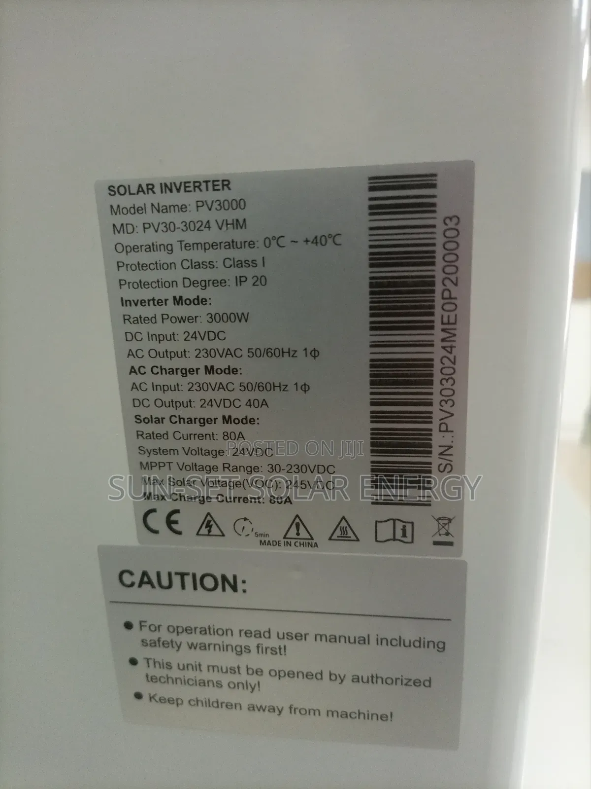 PRAG Hybrid Inverter 3kva 24v With Warranty.