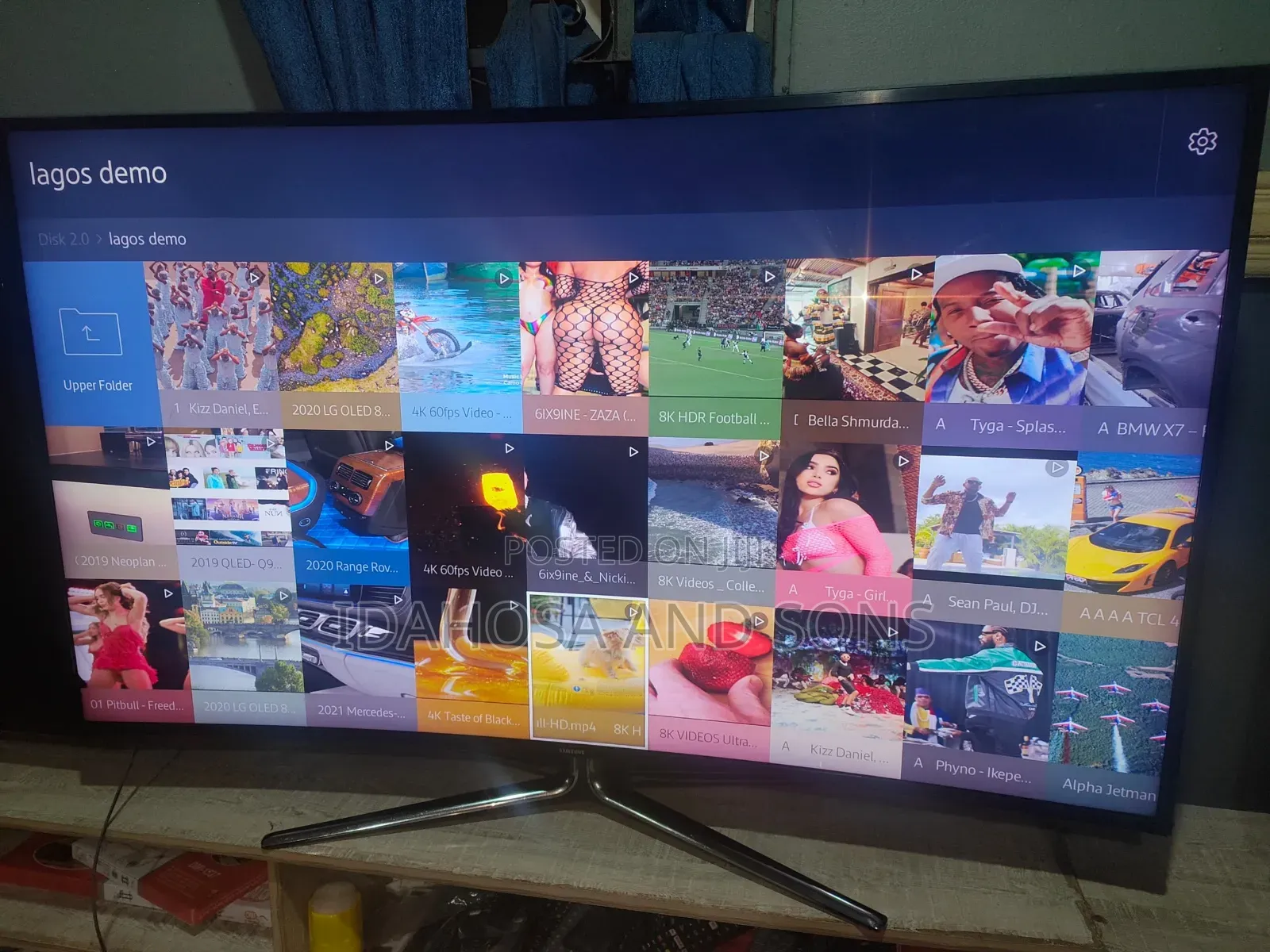 Ultra Slim Uk Used Samsung 55inchs Curve Uhd Smart Tv