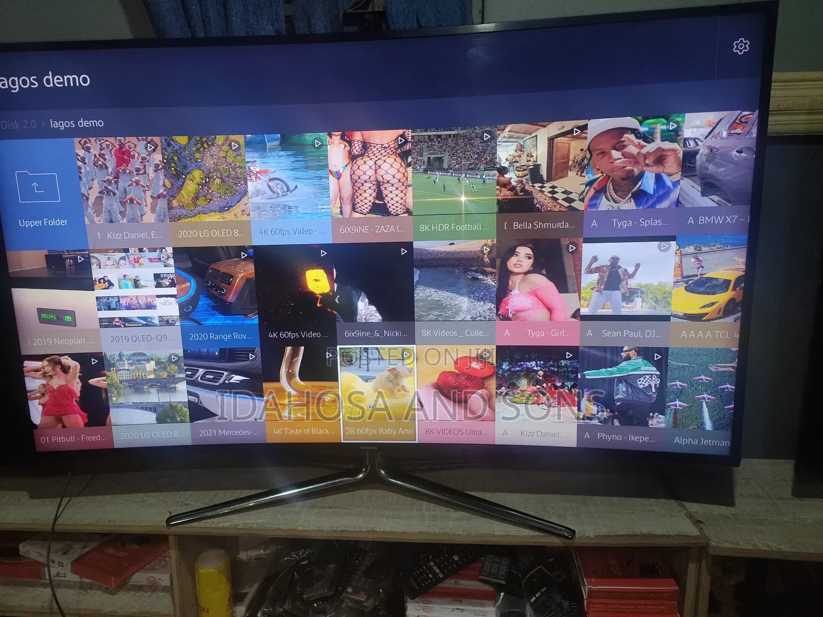 Ultra Slim Uk Used Samsung 55inchs Curve Uhd Smart Tv