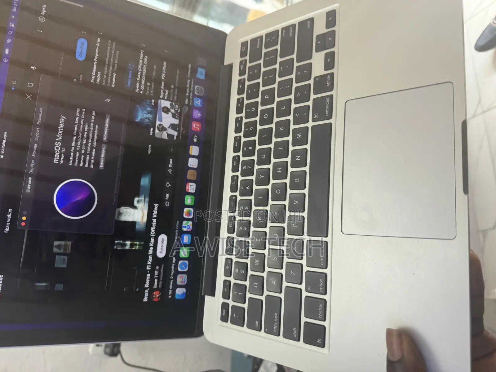 Laptop Apple MacBook Pro 2015 16GB Intel Core I5 SSD 256GB