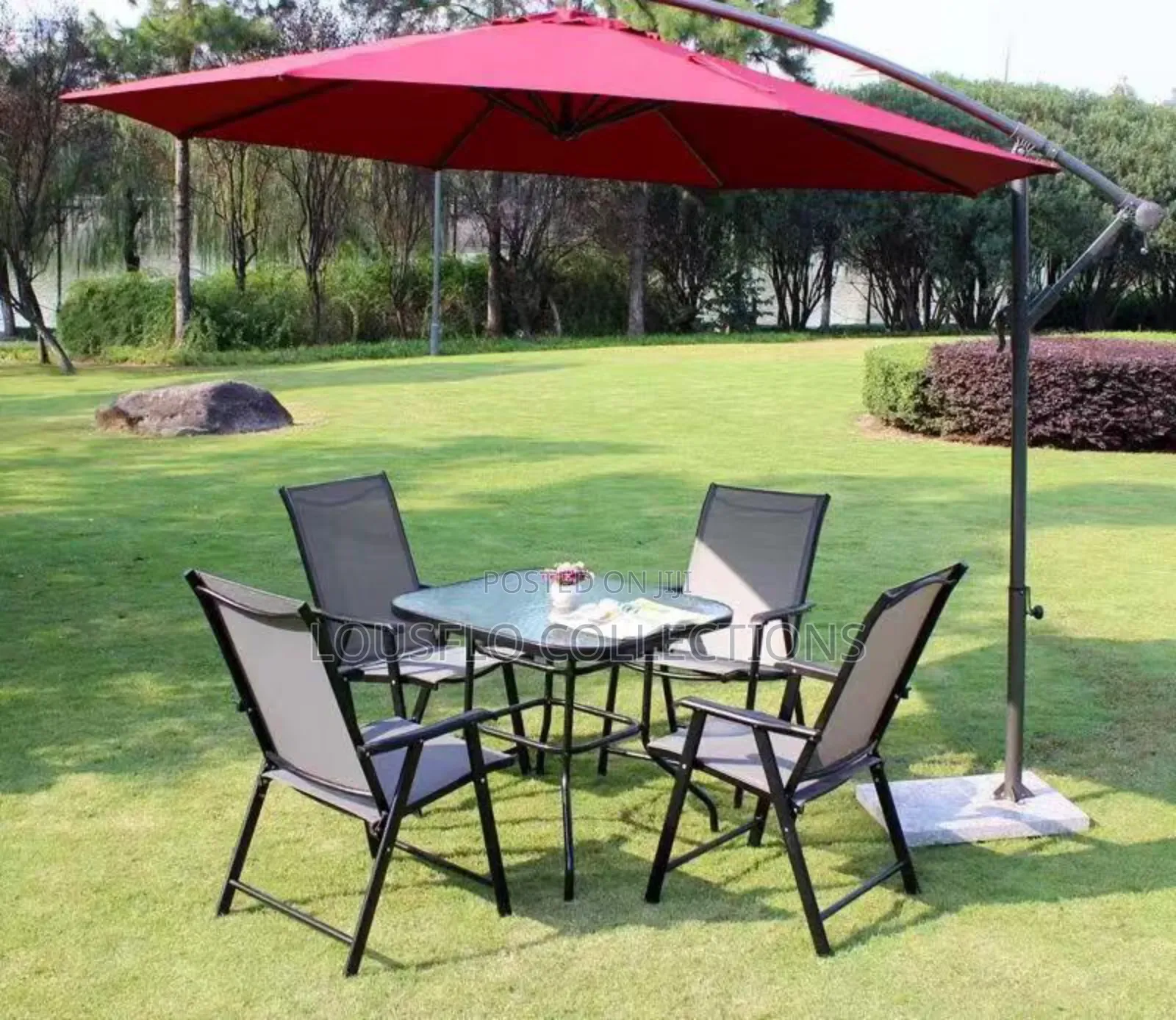 Quality Turkey Outdoor Seating With Angle Big Umbrella