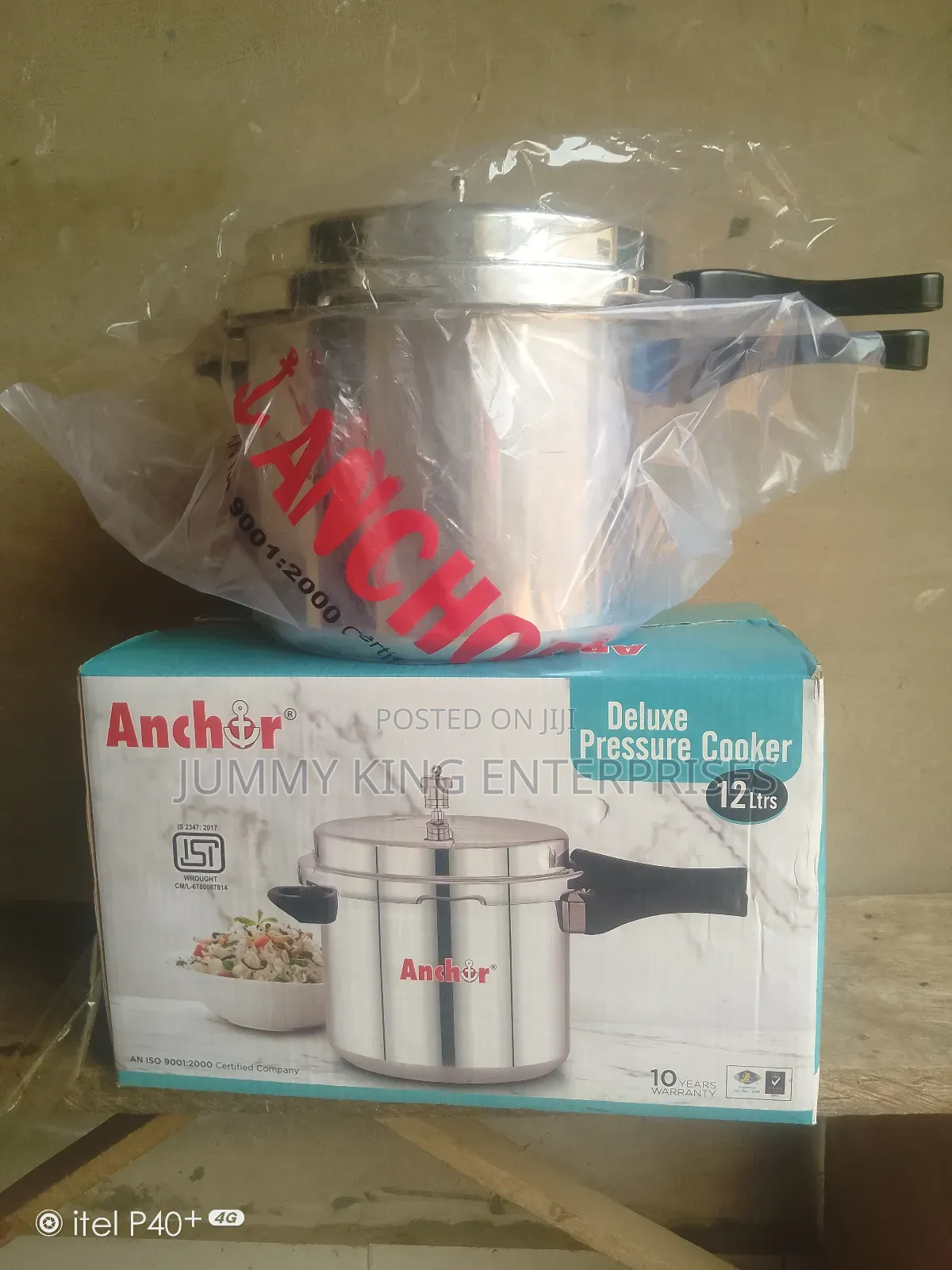 Anchor 12liter Pressure Cooker Pot- Silver