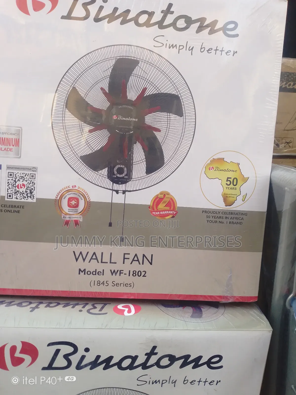 Binatone Heavy Duty Wall Fan Wf-1802