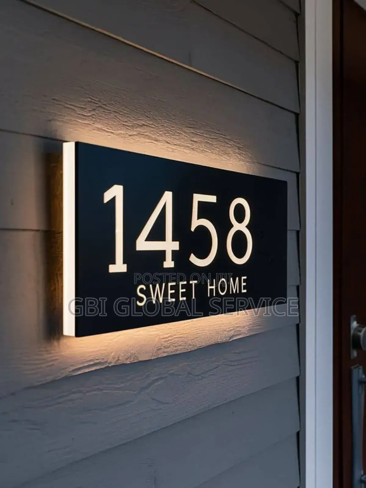House Number Light Sign