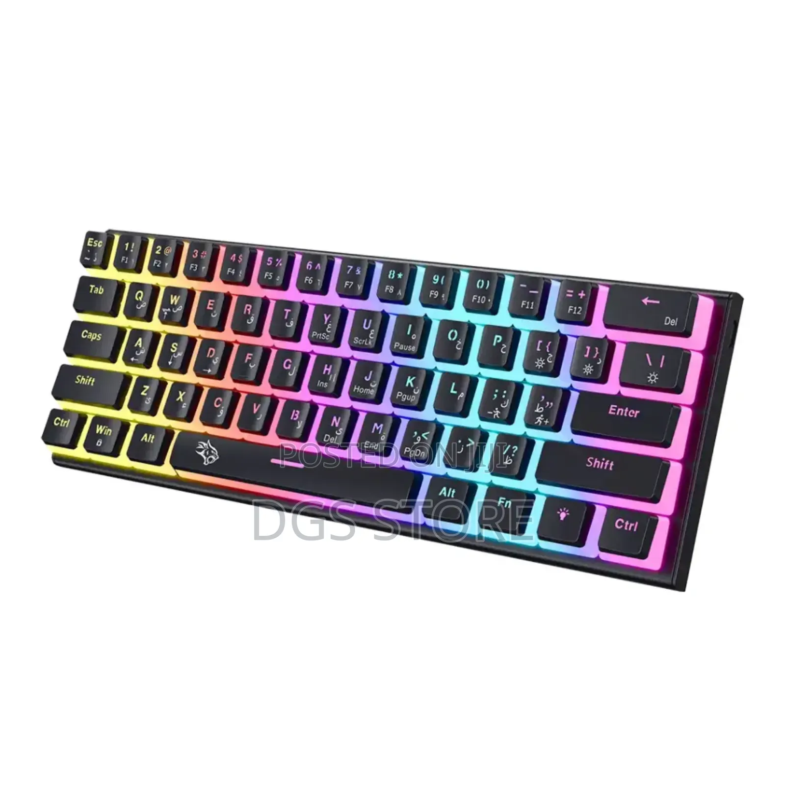 Porodo Gaming Pdx224 61 Key Pudding Mechanical Keyboard