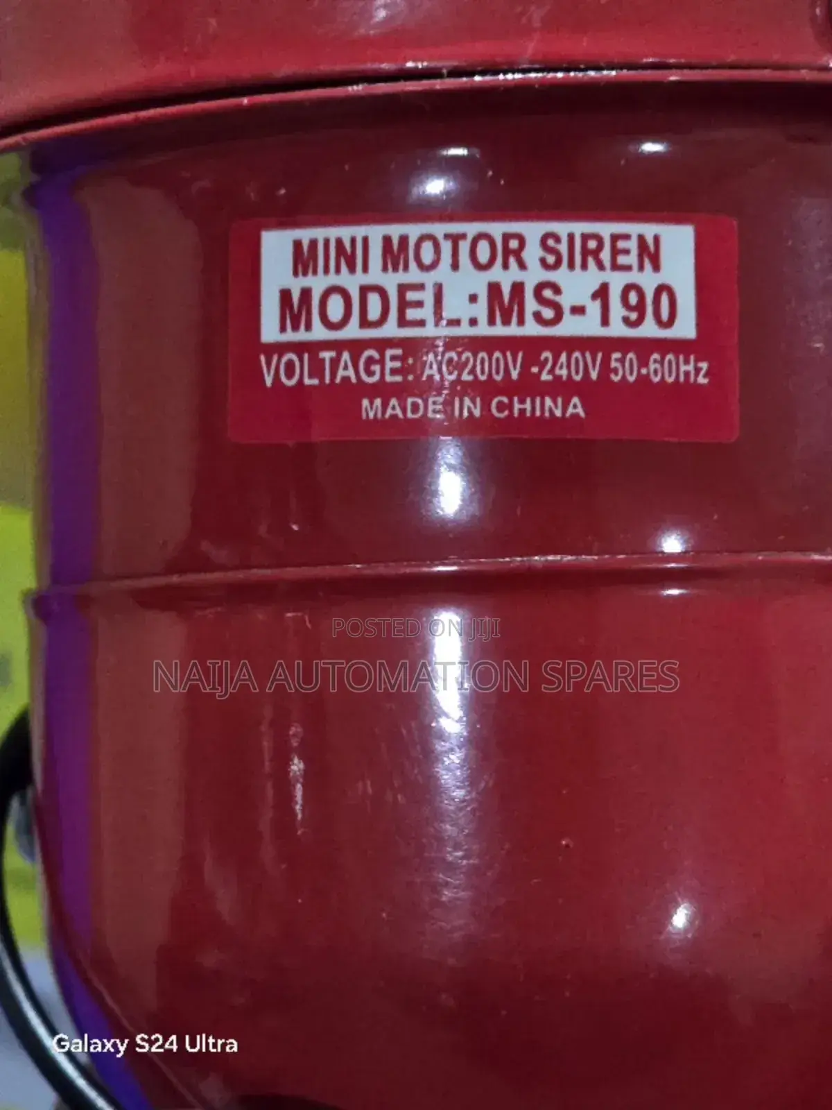 MS - 190 | AC 220V | 114db Mini Motor Siren Fire Alarm