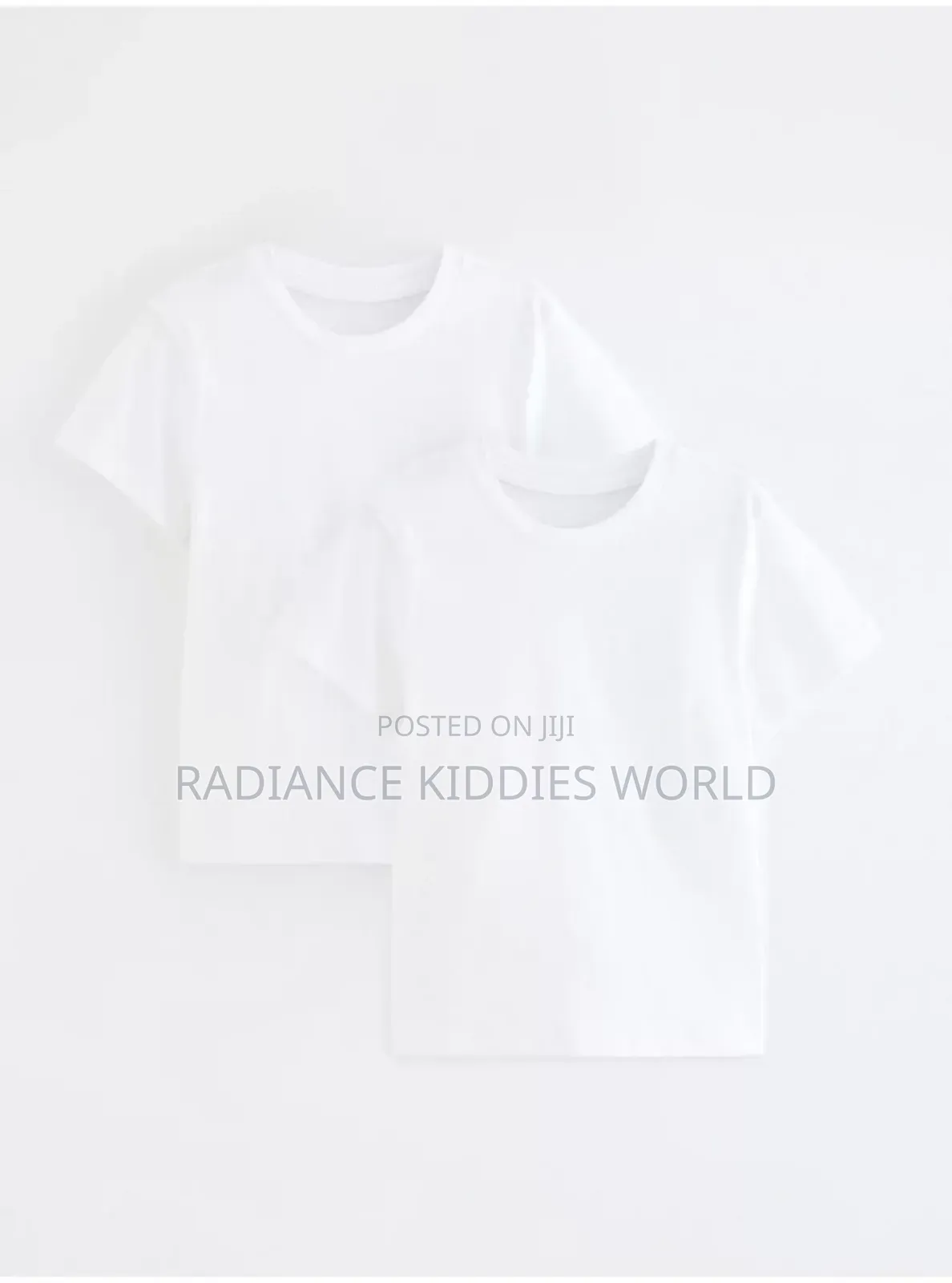 (5 to 18yrs) Uk George White/Black Round Neck School T-Shirt