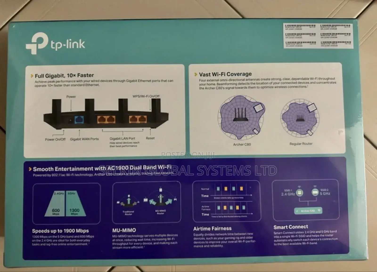 Tplink Ac1900 Wi-Fi Gigabit Dual Band Router