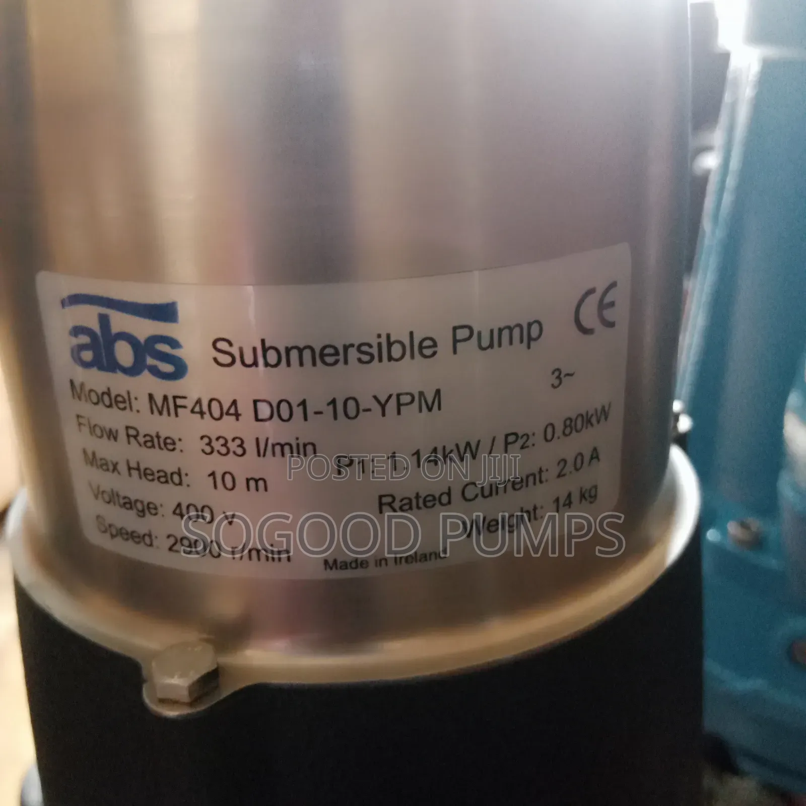 Abs Sewage Submersible Pump With Cutter 1.5hp