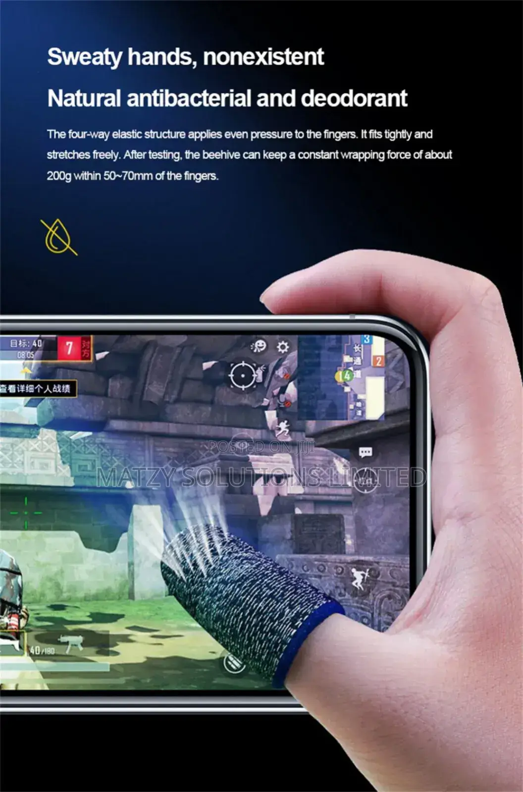 Mobile Gaming Thumb Finger Sleeves