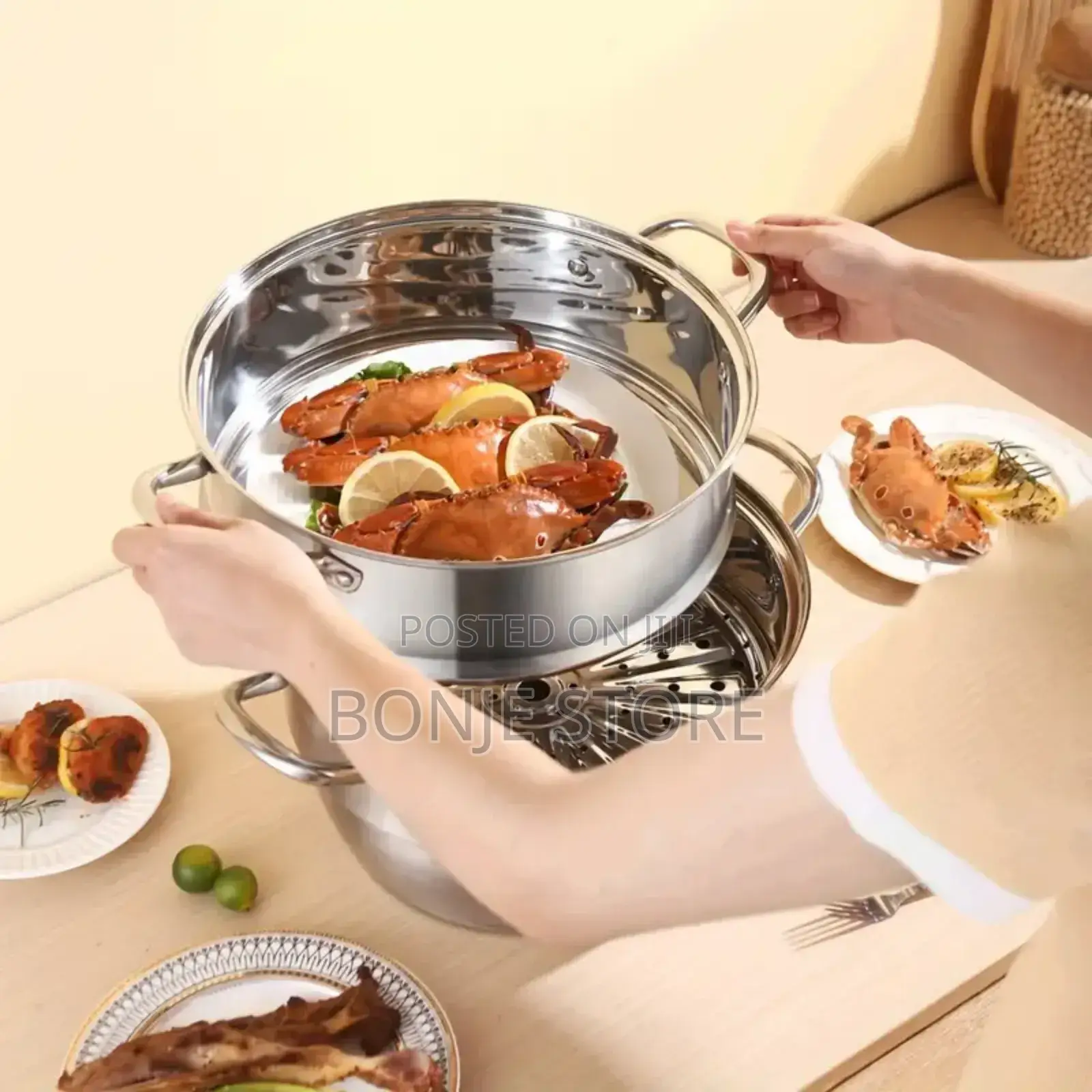 30cm 2 Tier Stainless Steel Steaming Pot