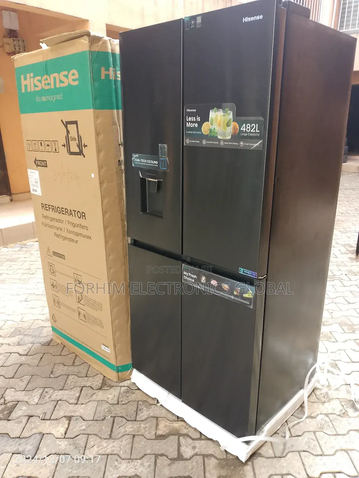 Hisense Side by Side Refrigerator