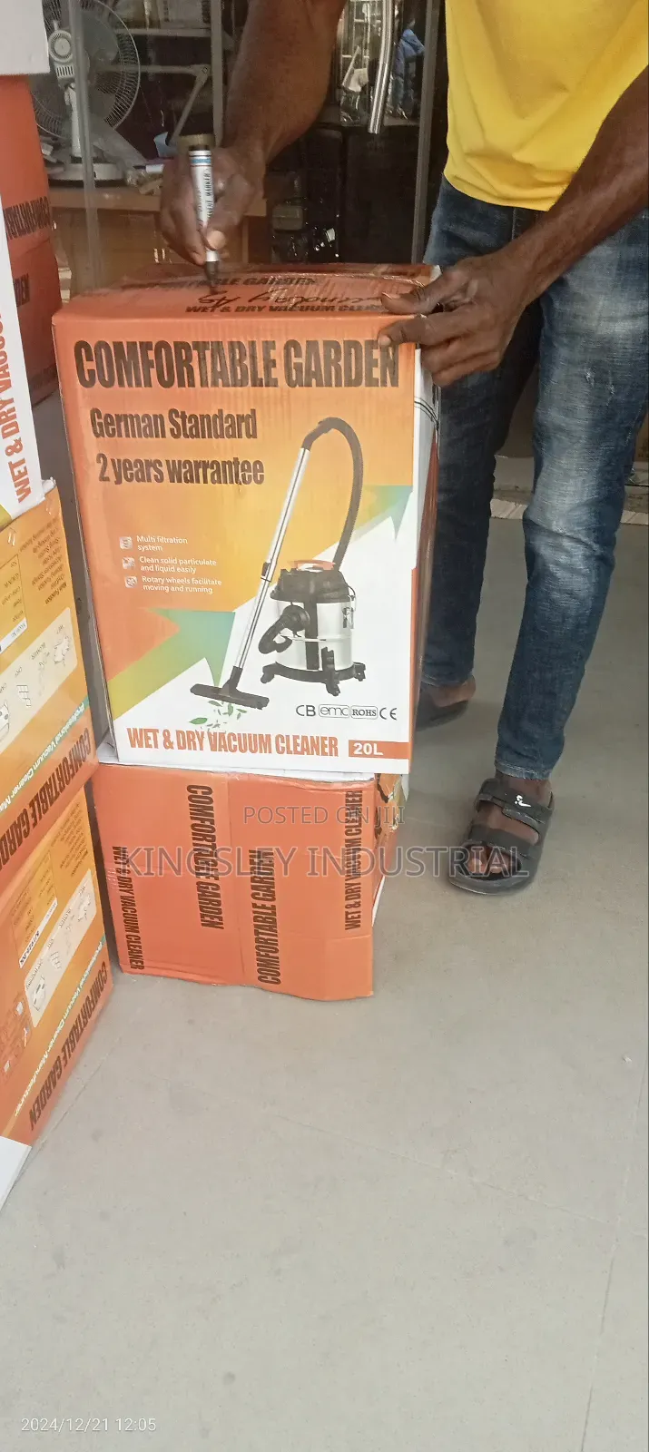 Wet and Dry Vacuum Cleaner 20liters 1200w 220v