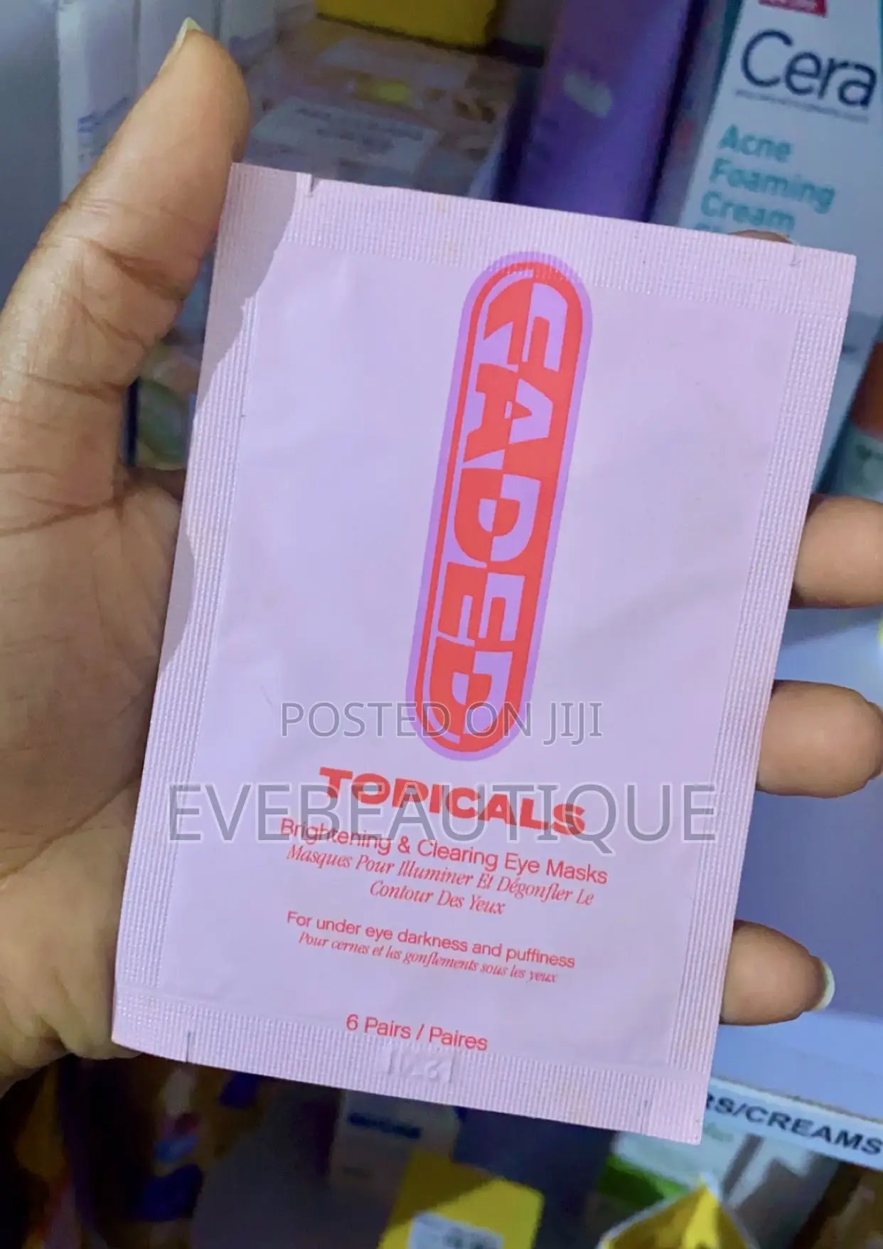 Topicals Faded Under Eye Brightening Clearing Eye Masks