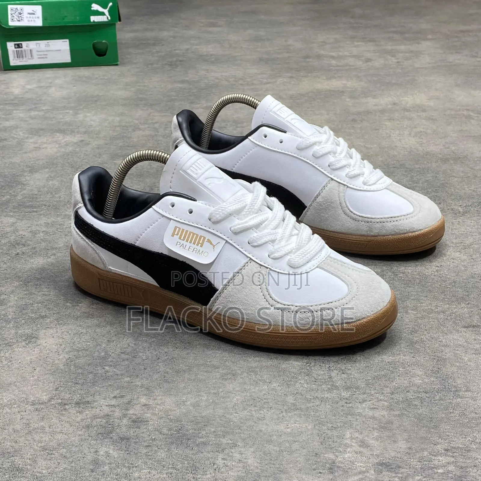 Original Puma Palermo White Vapor Grey Gum Sneakers