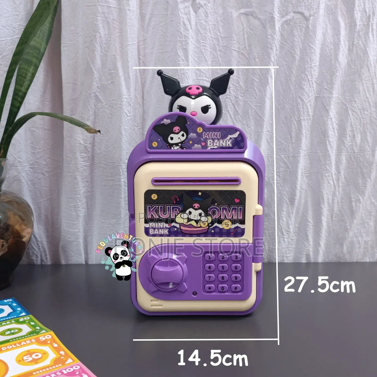 Mini Piggy Bank Kuromi – Bank With Style and Functionality