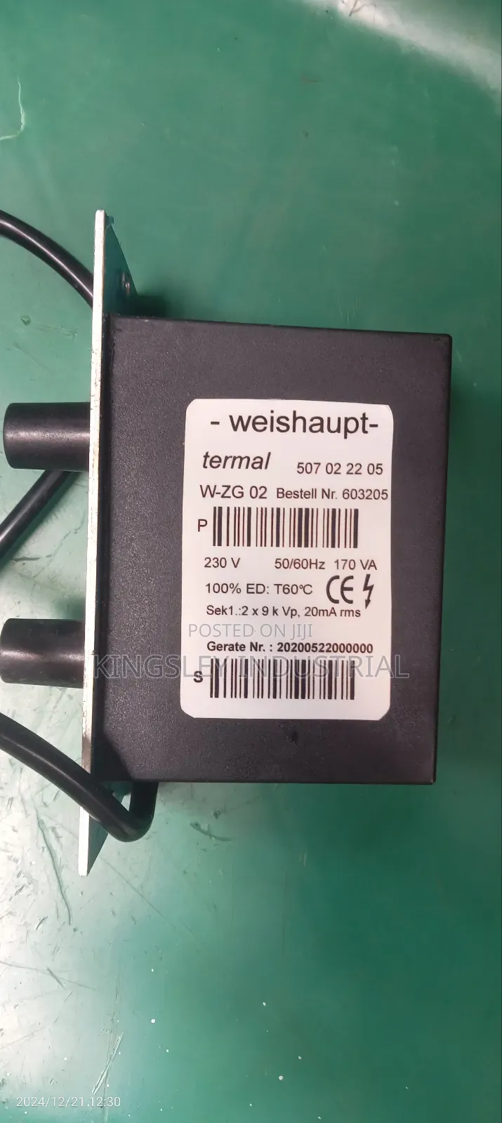 Burner Feeder Ignition Transformer 2×9kvp 18volt 20ma