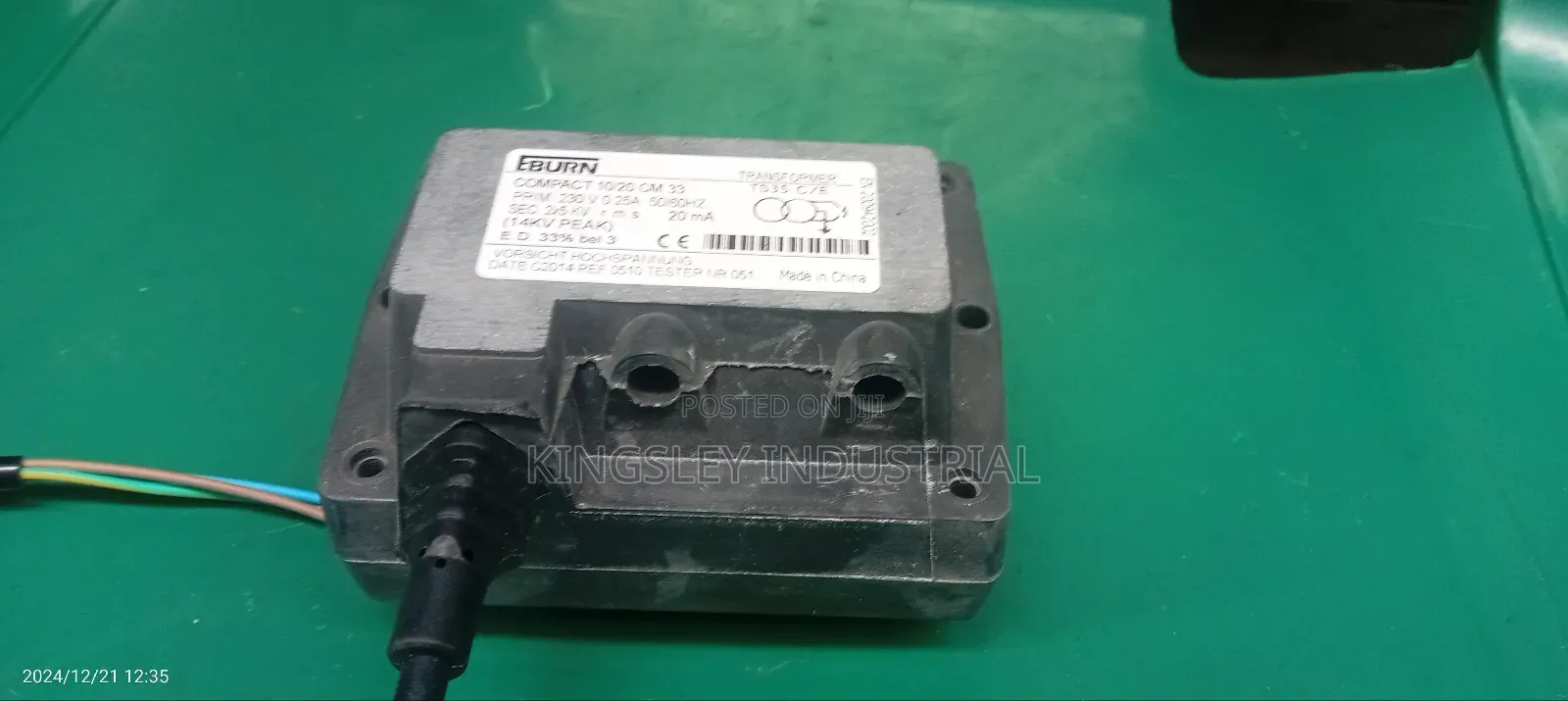 Burner Feeder Ignition Transformer 10kvp 20AH