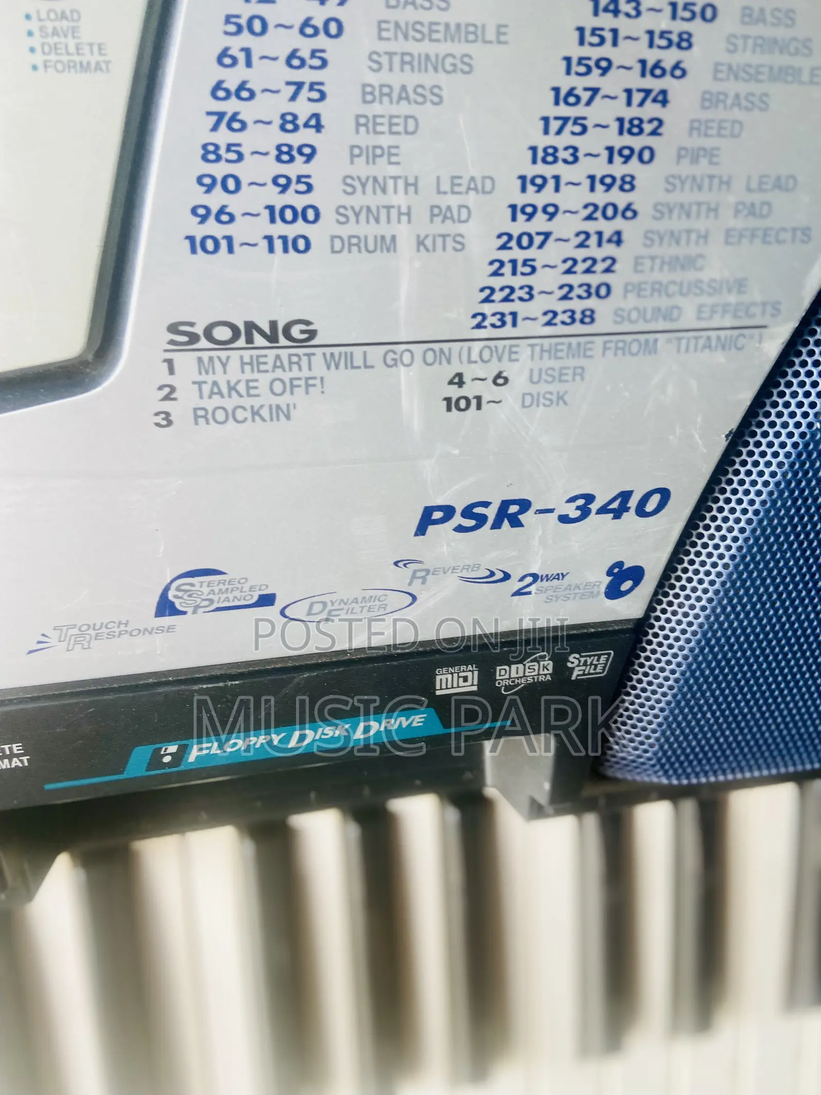 Yamaha PSR 340 Keyboard