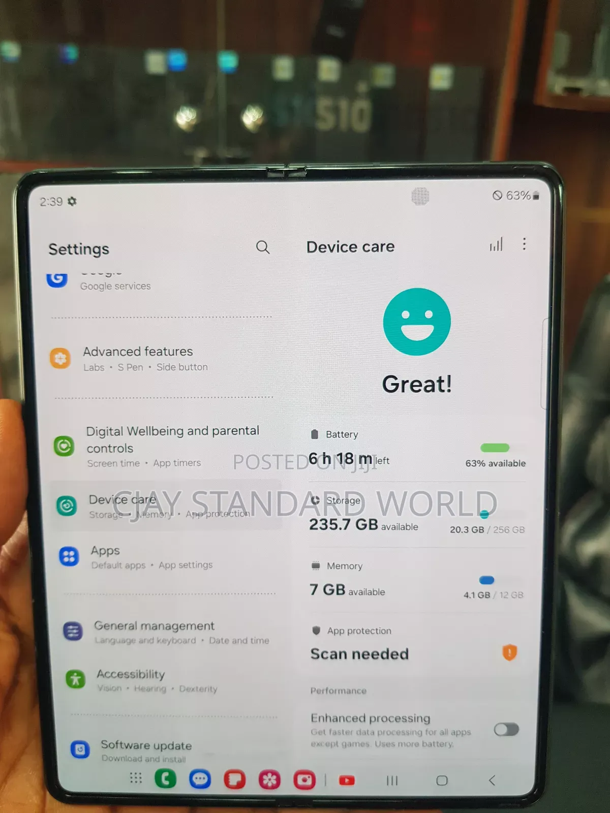 Samsung Galaxy Z Fold 3 256 GB Black