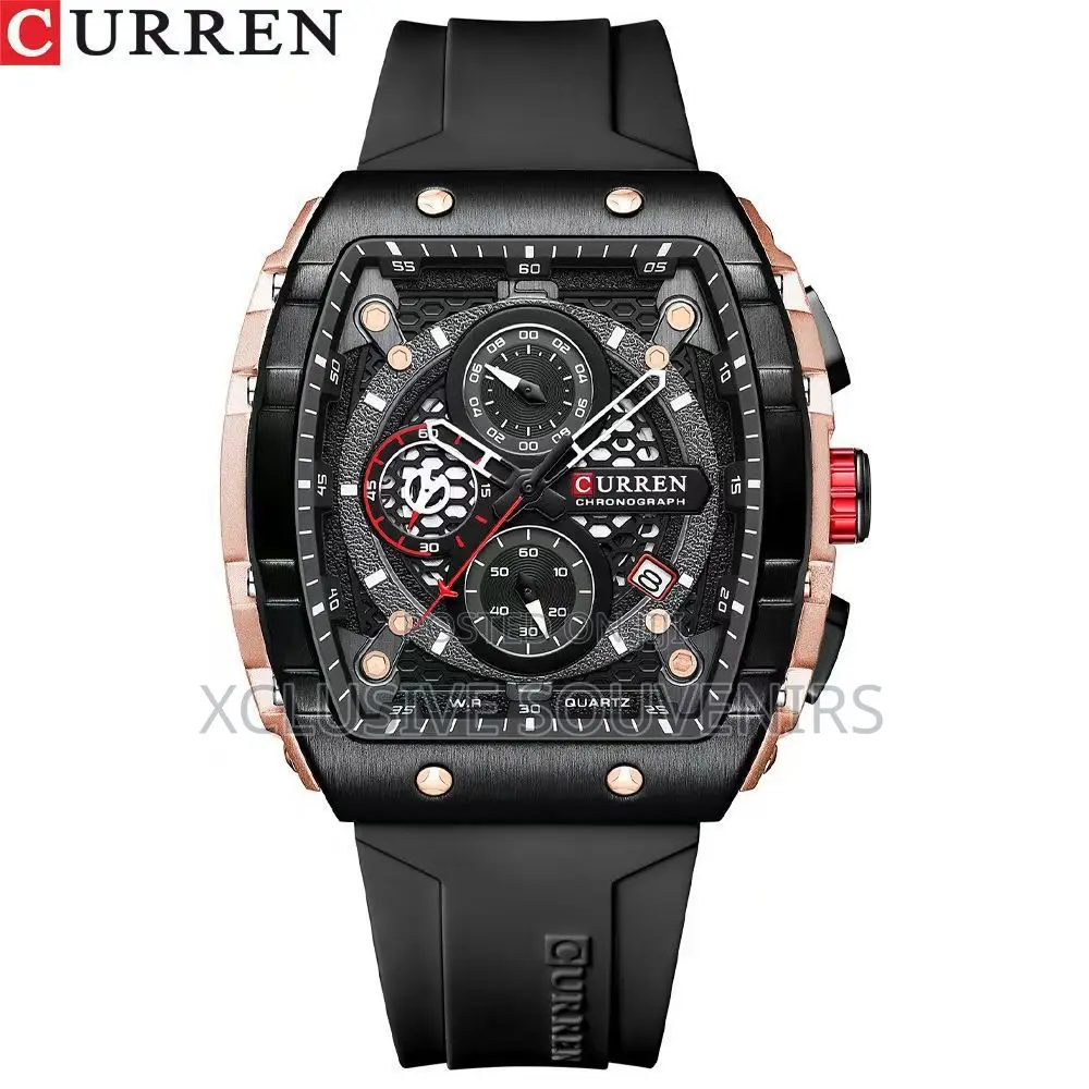 CURREN Chronographic Rubber Watch 