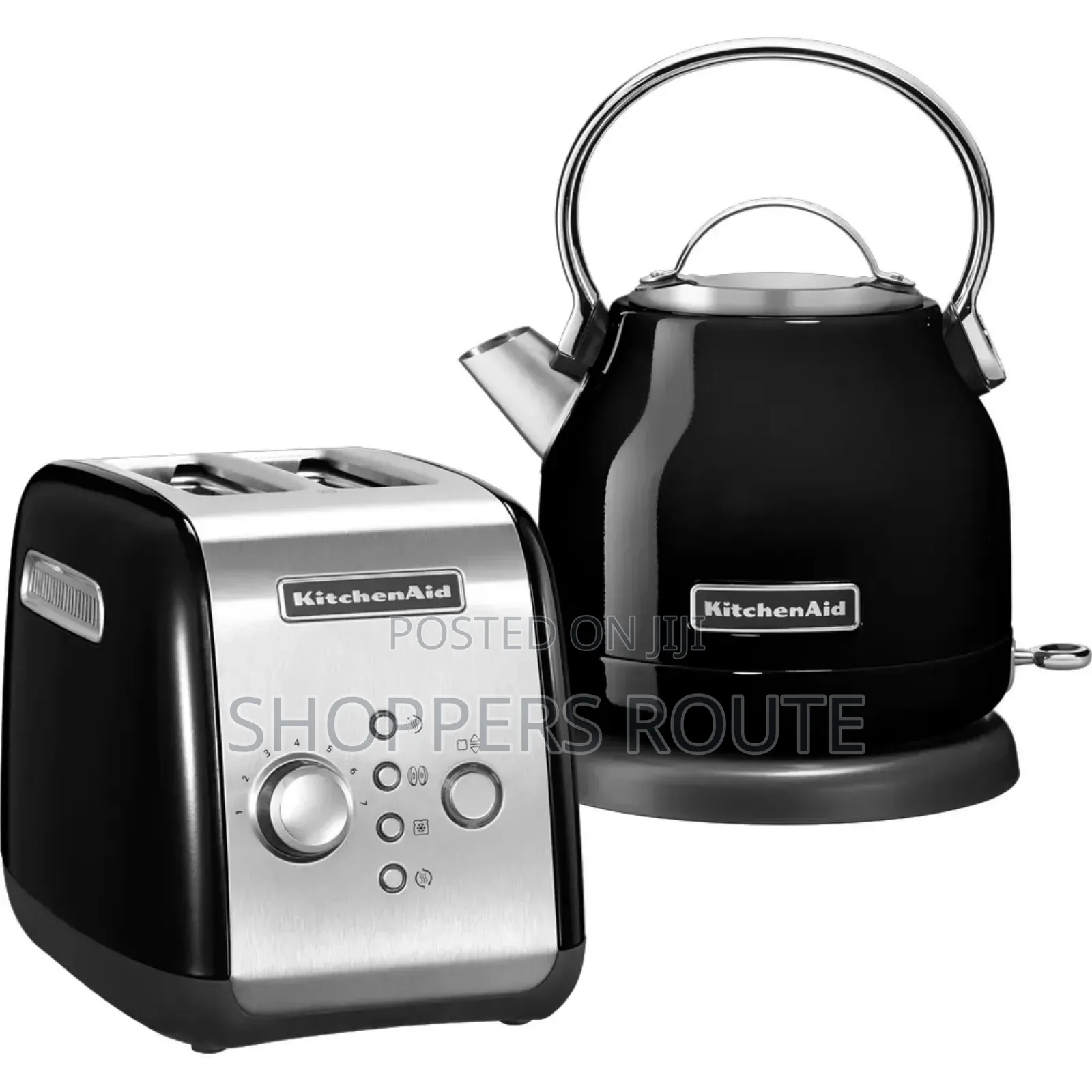 Kitchenaid Cottage Breakfast Set (Kettle Toaster)- Black