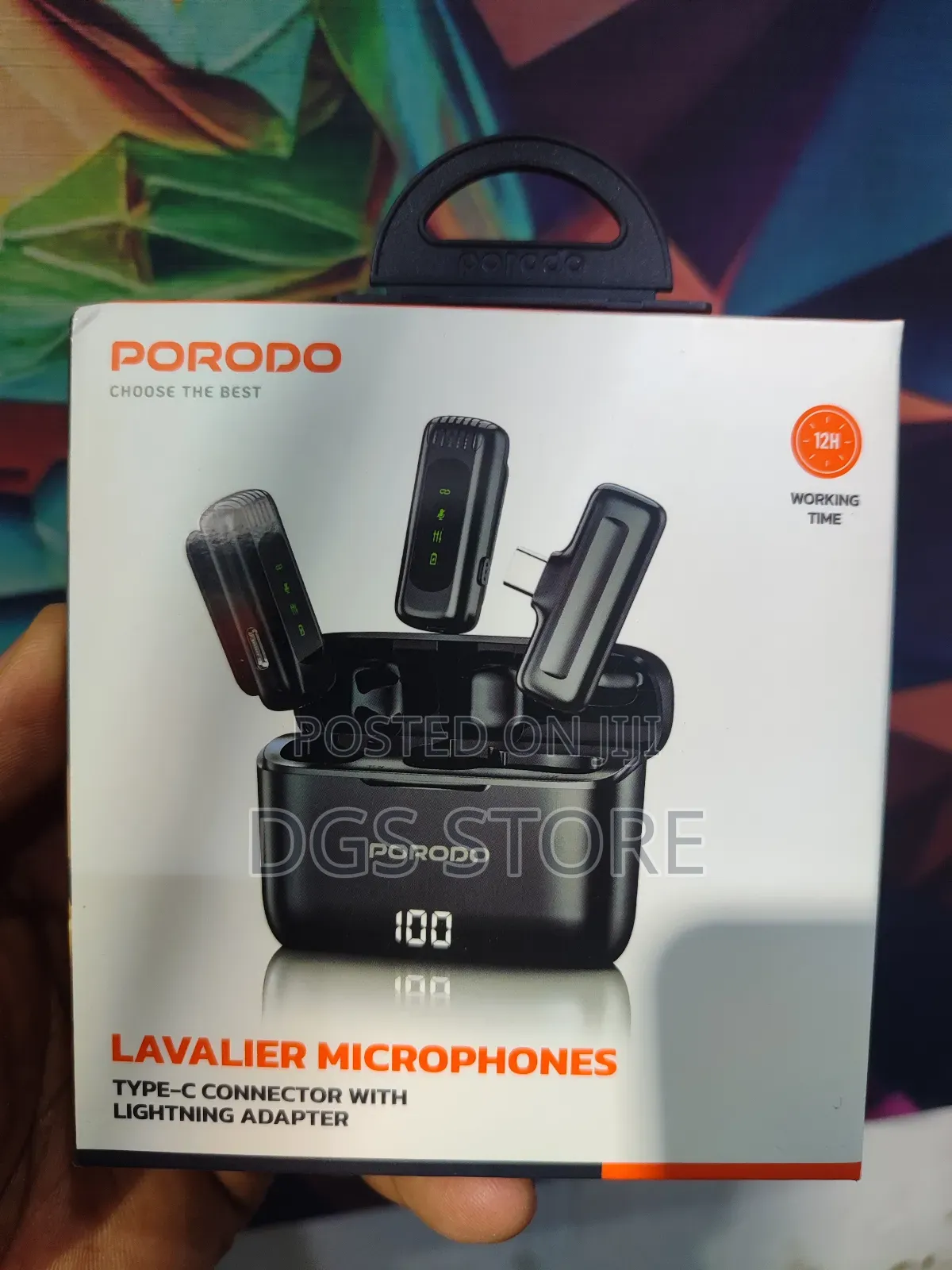 Porodo Lavalier Microphonetypecconnectorwithlightningadapter