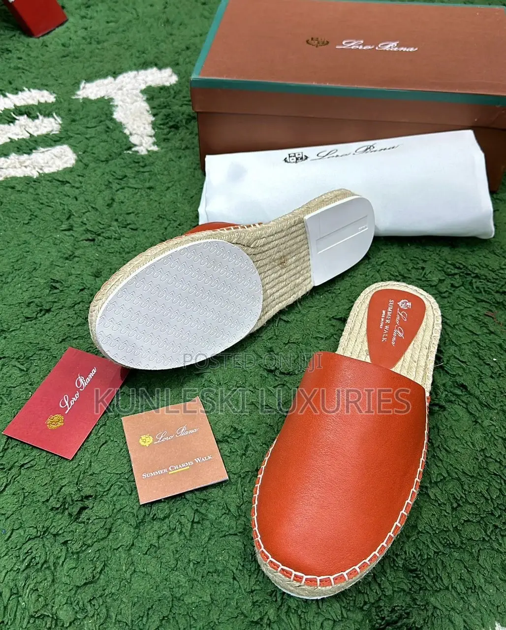 Original New Loro Piana Seaside Walk Mule Shoe