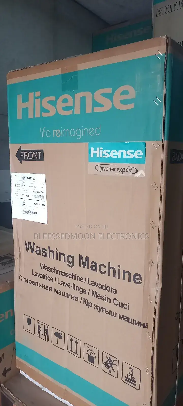 Hisense Inverter Expert Washing Machine 11kg Manual 3yrs W