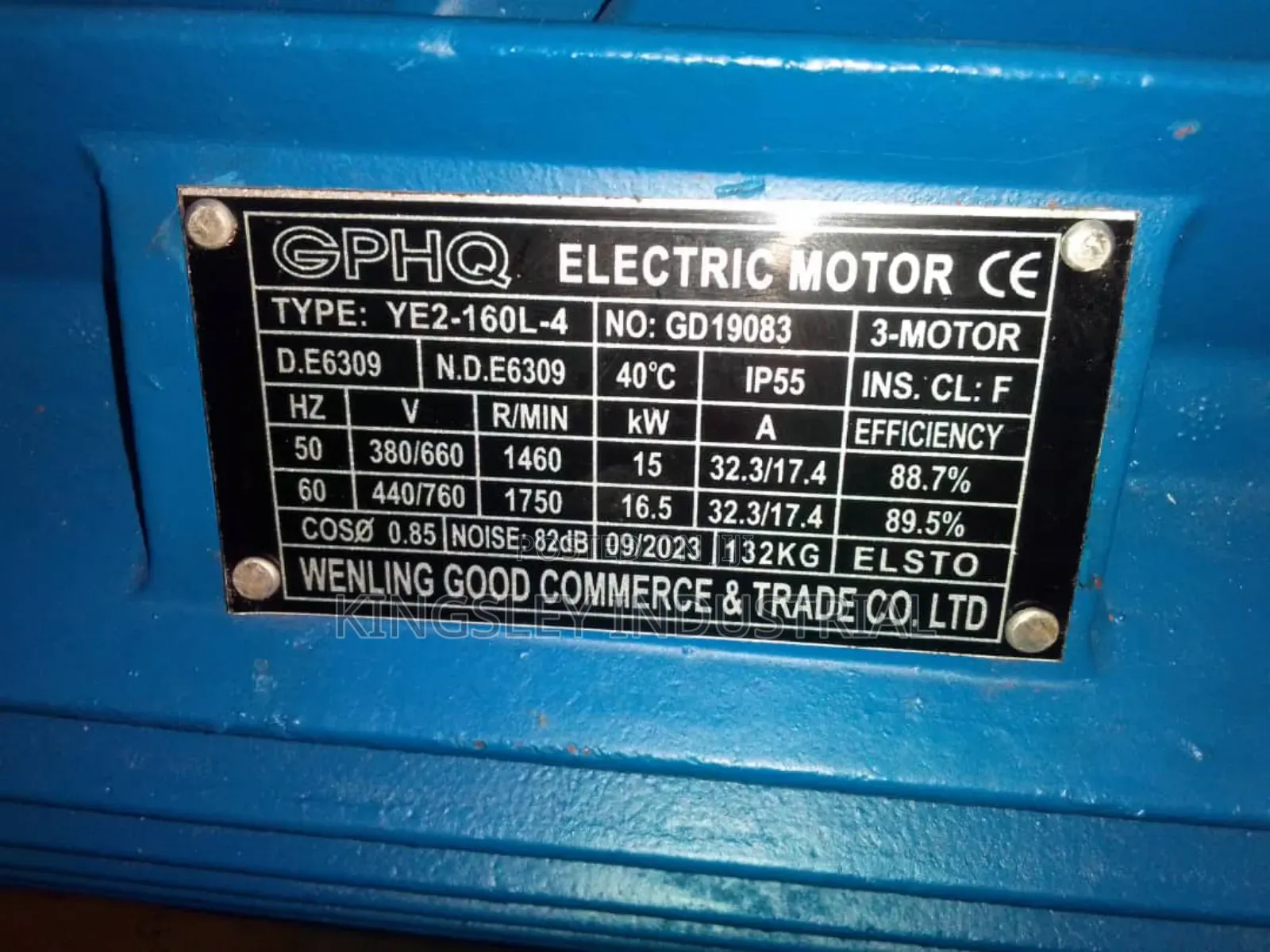Gearbox Motor 15kw-20hp Normal Speed 3-Phase Ratio 1-7