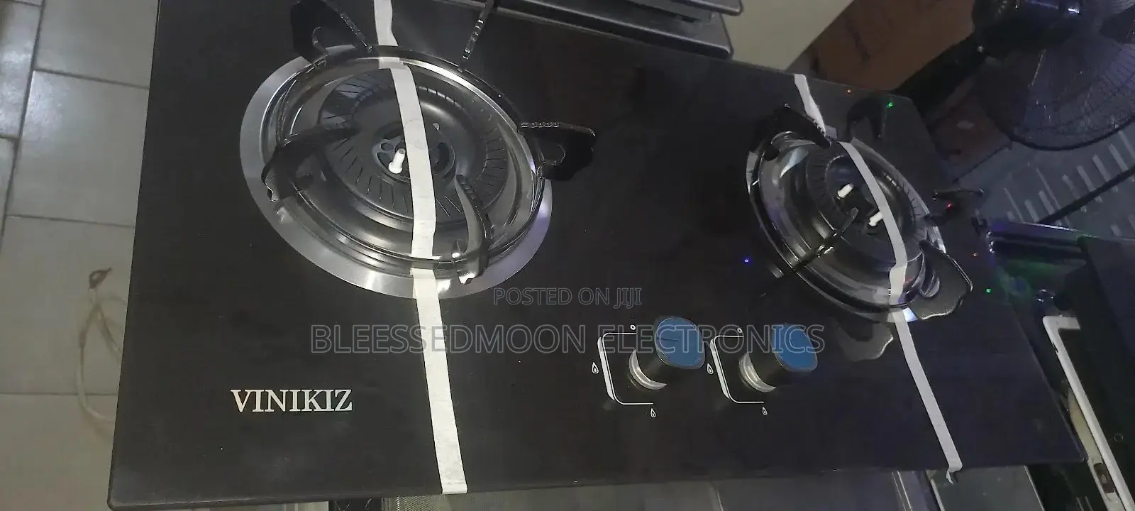 Japanese Blue Frame Built in Gas Cooker Low Gas Consumpti