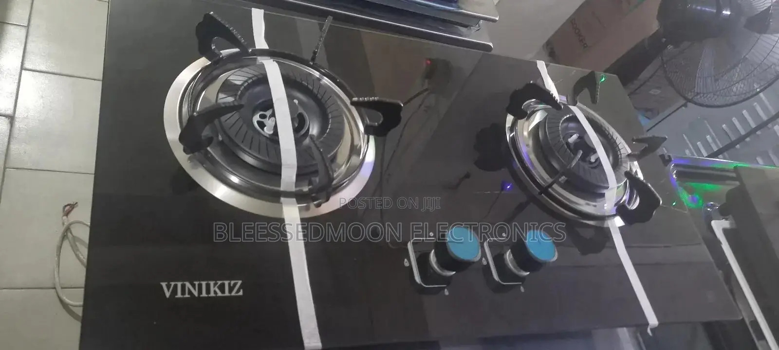 Japanese Blue Frame Built in Gas Cooker Low Gas Consumpti