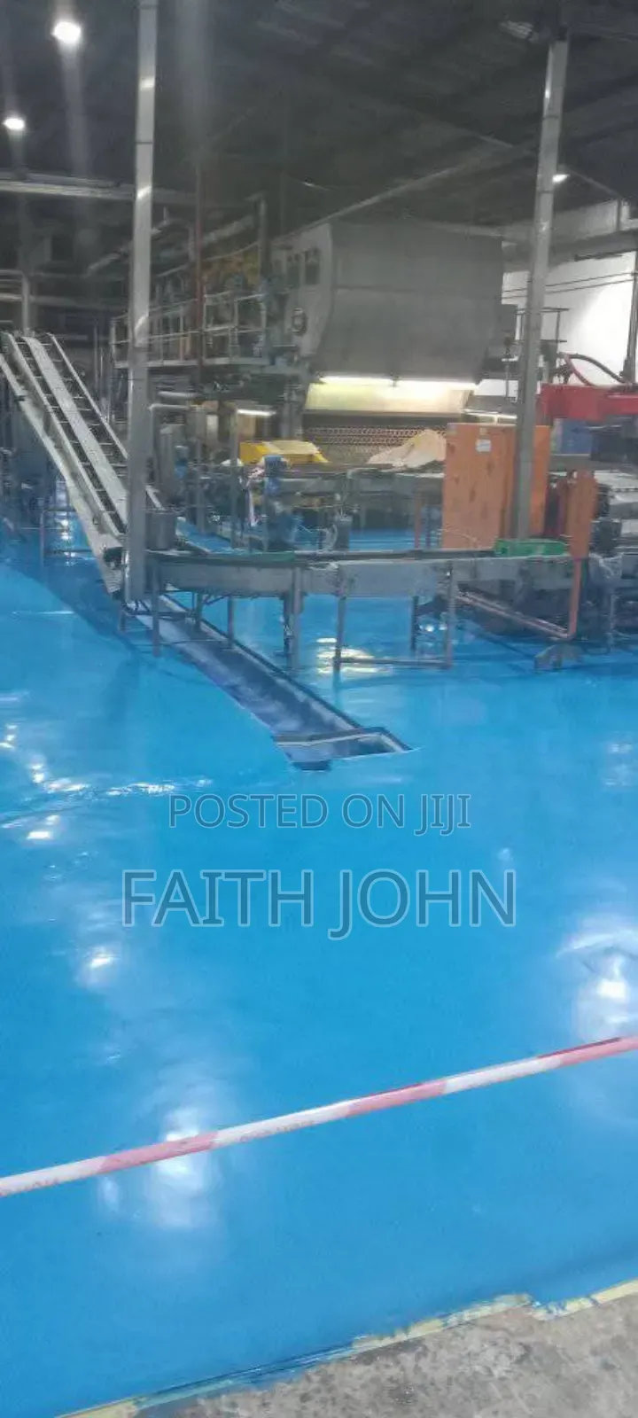 Blue Industrial Epoxy Flooring
