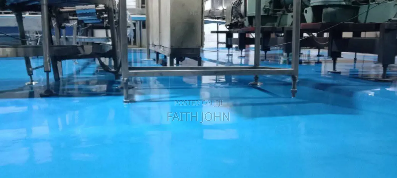 Blue Industrial Epoxy Flooring