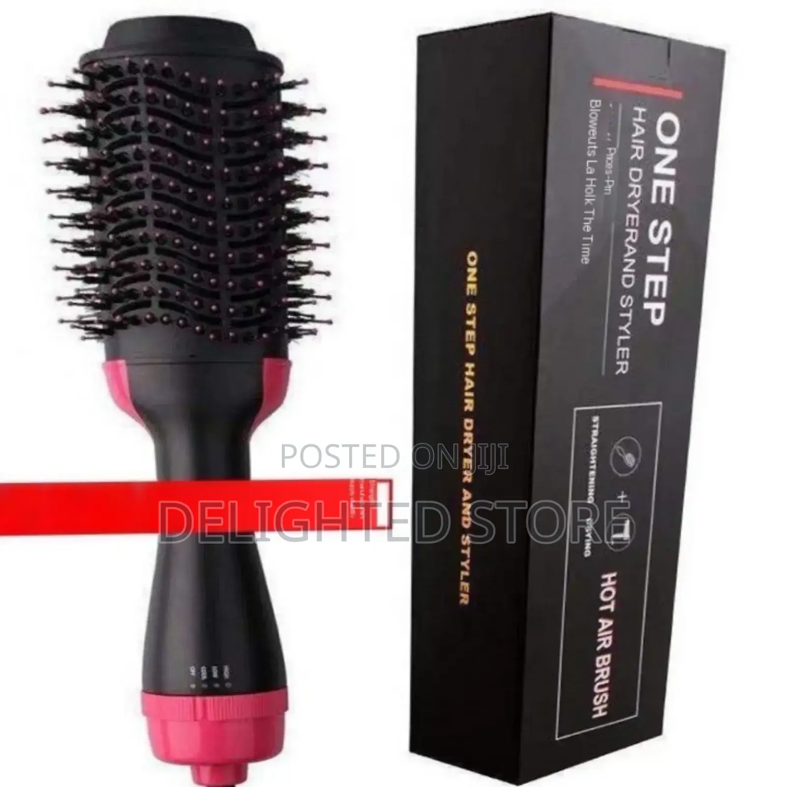 4in1 Professional Hot Air Brush –(Dryer Curler/Straightener)