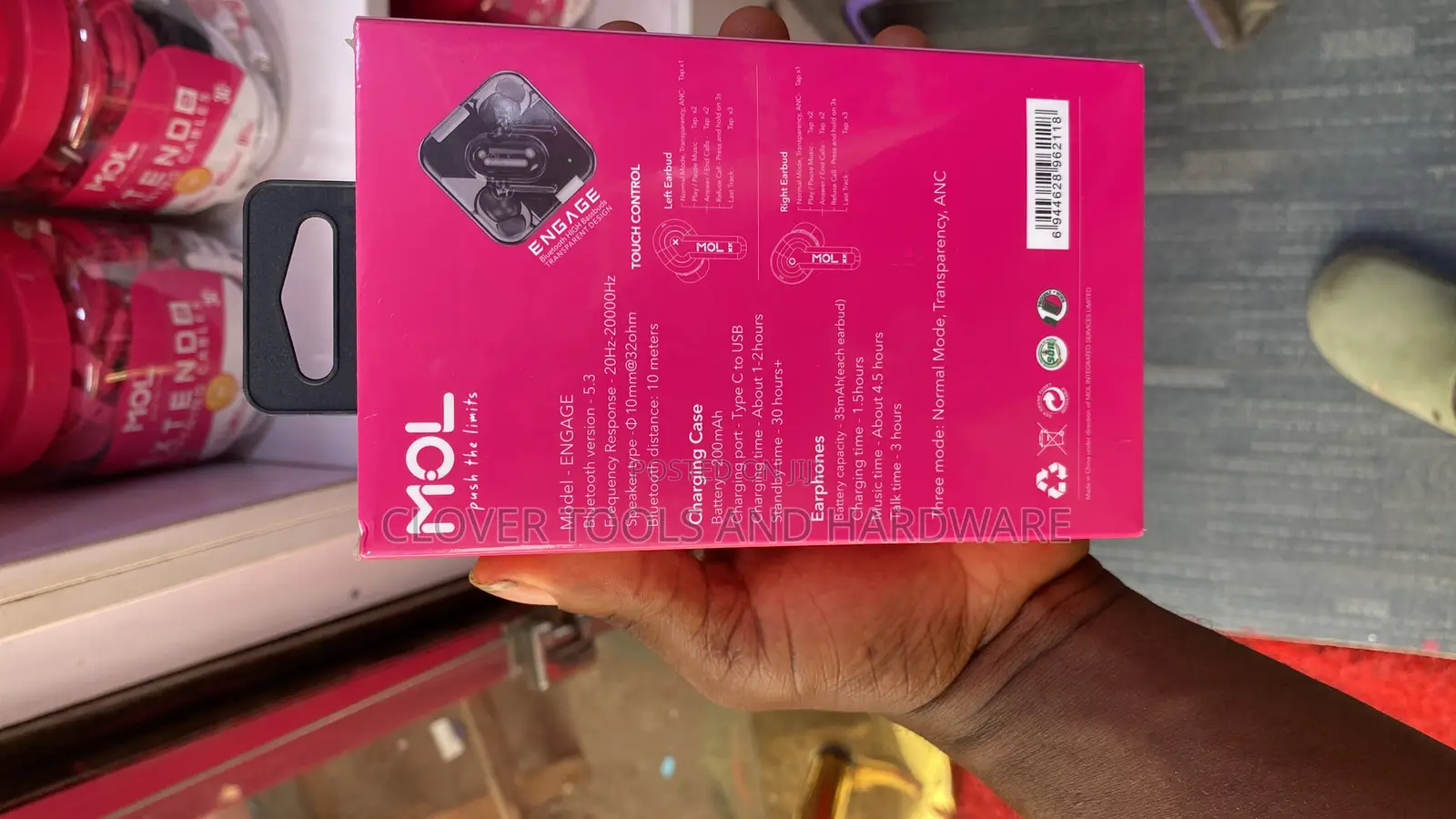 MOL Engage ANC Noise Cancellation High Bassbud