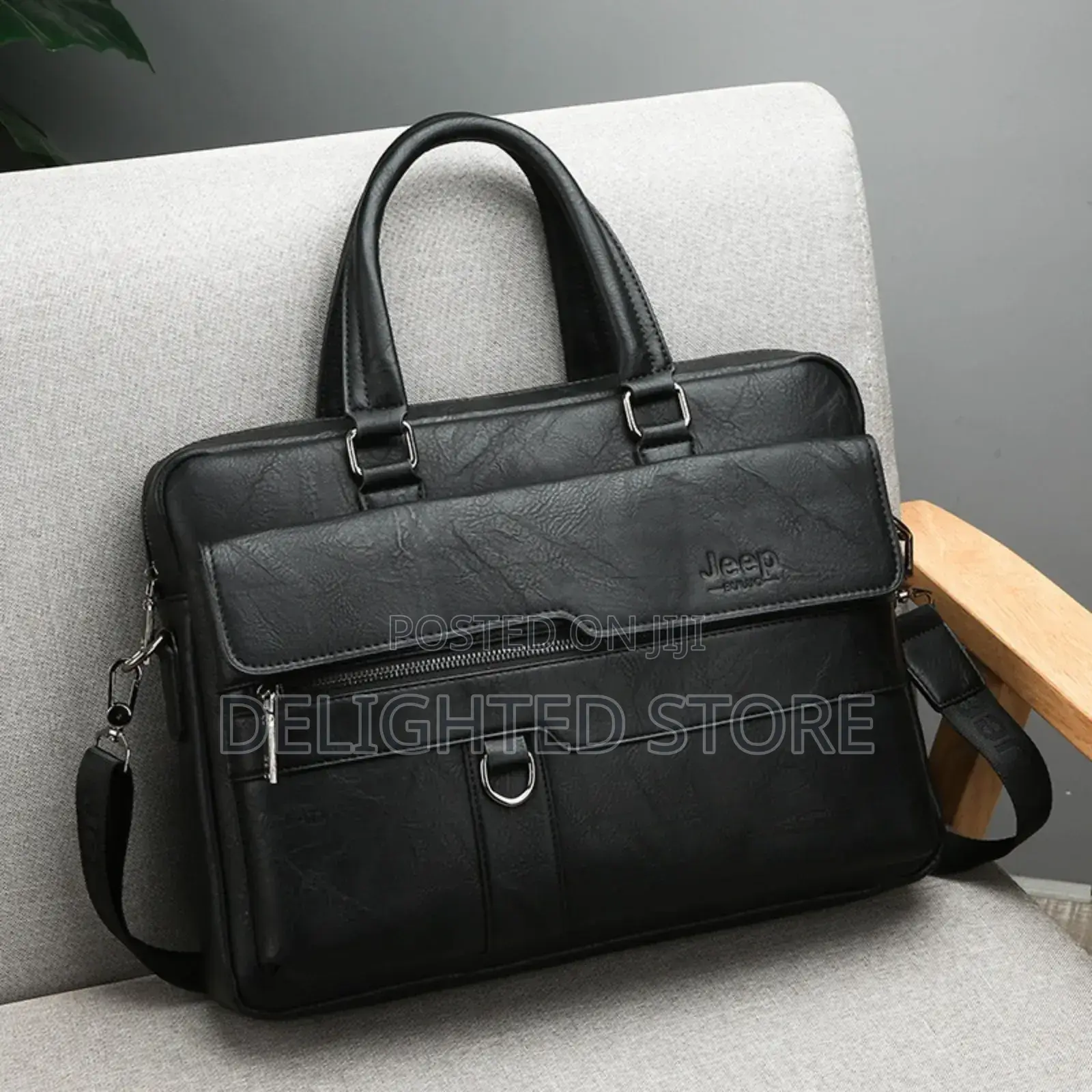 Jeep Buluo Luxury Genuine Forever Leather Men’S Office Bag