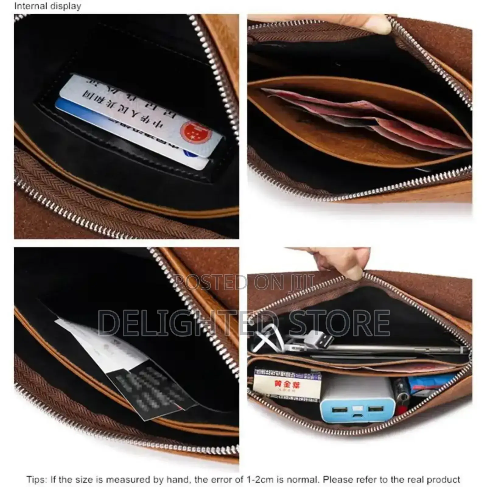 Jeep Buluo Luxury Large Capacity Leather Men’S Cluth Bag