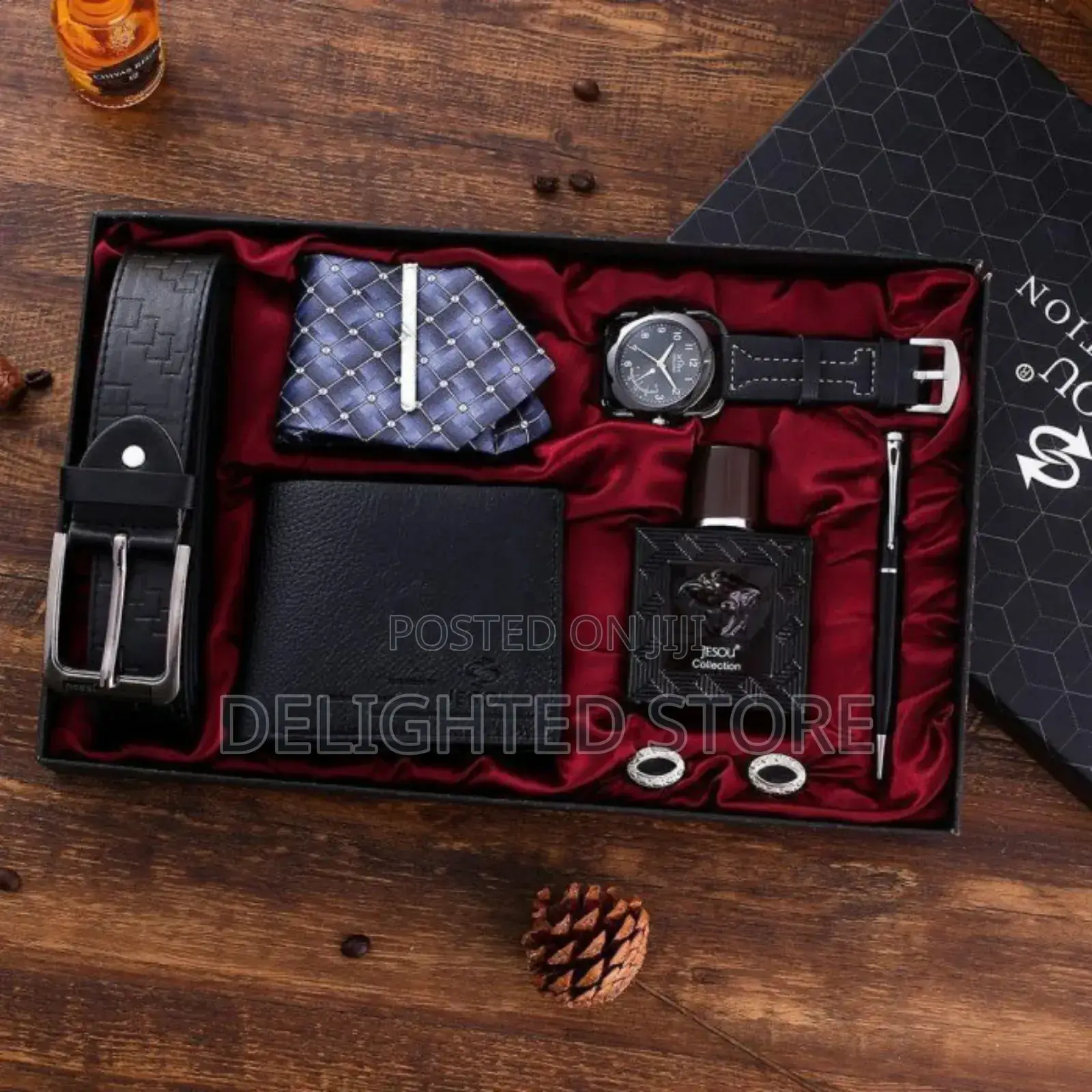 Perfect Men Gift Set• (Quality Leather Belt, Wristwatch