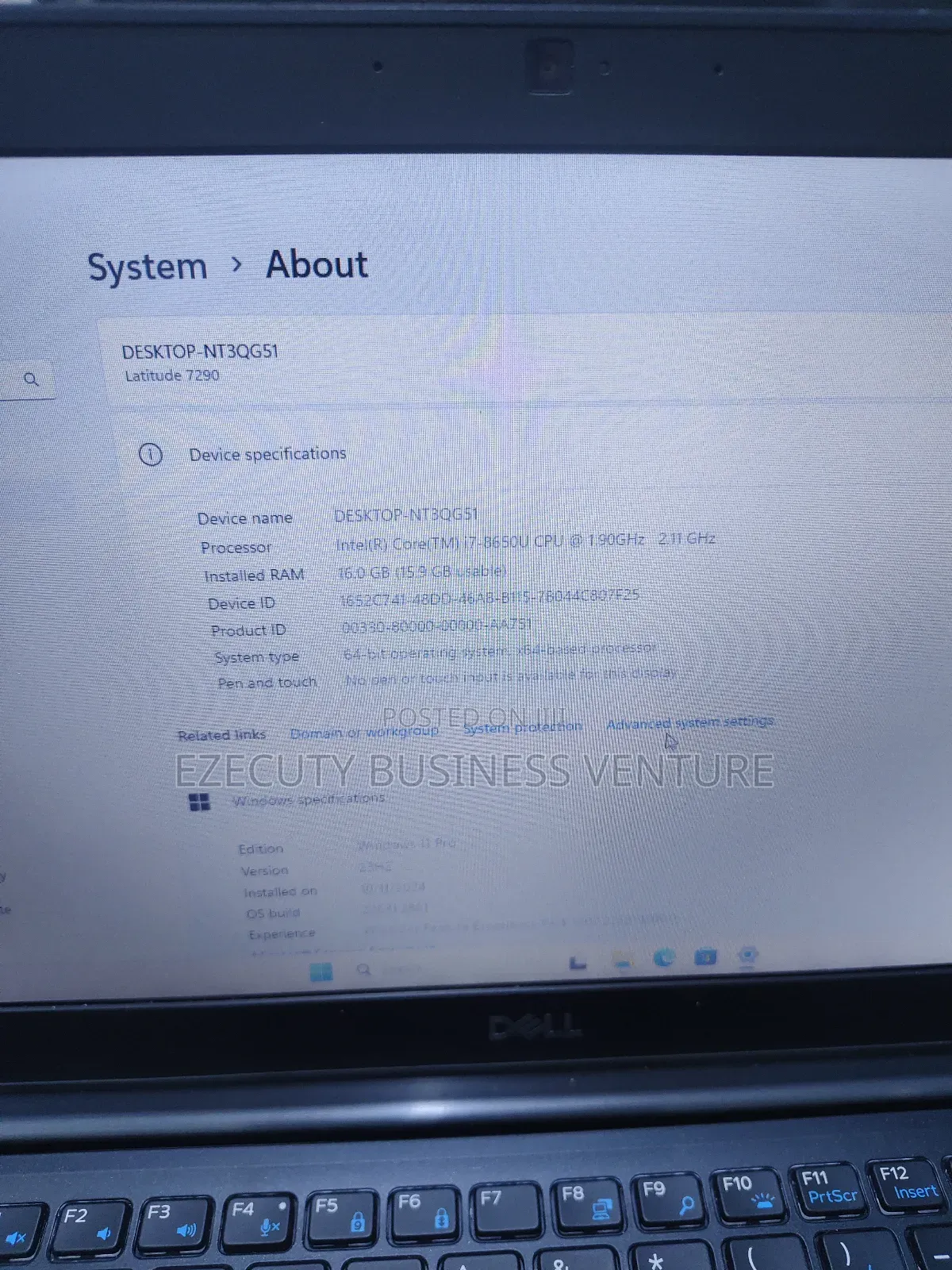 Laptop Dell Latitude 7290 16GB Intel Core I7 SSD 512GB