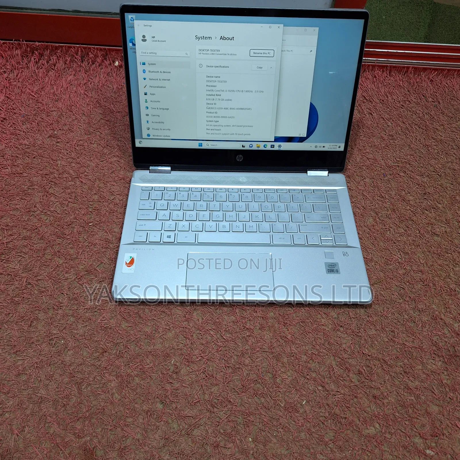 Laptop HP Pavilion x360 8GB Intel Core i5 SSD 256GB