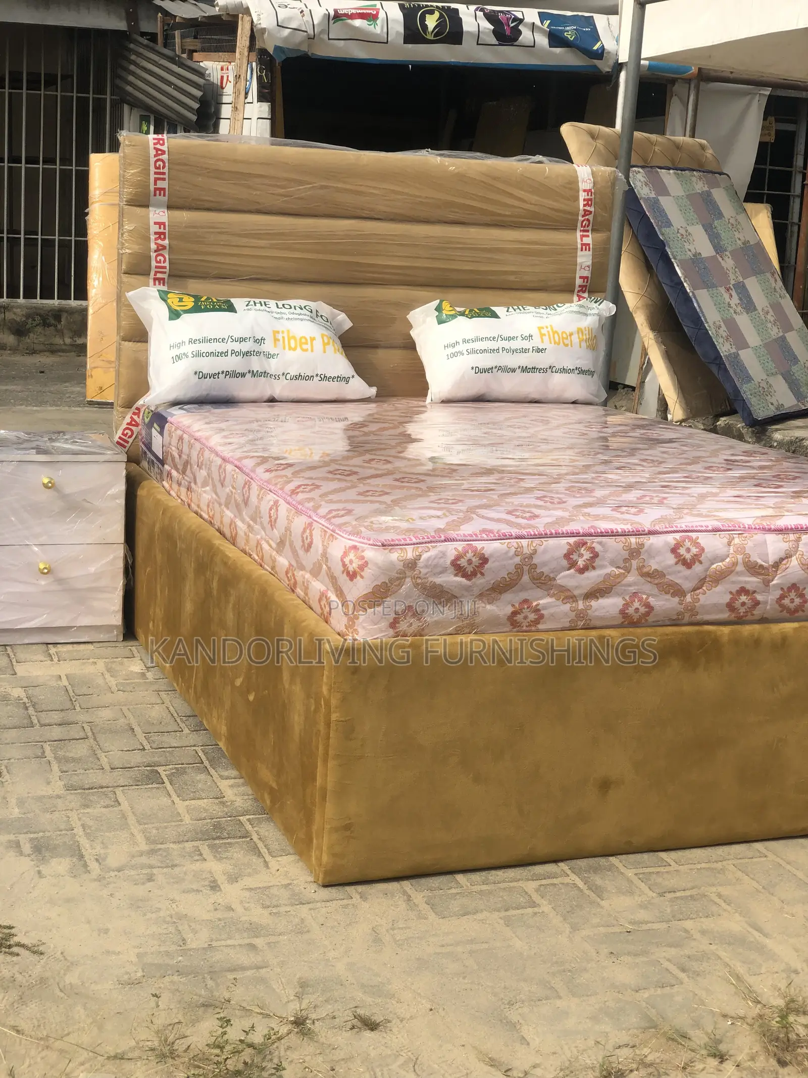 Sales. Luxurious 4.5 by 6 Bed Frame With Mattress