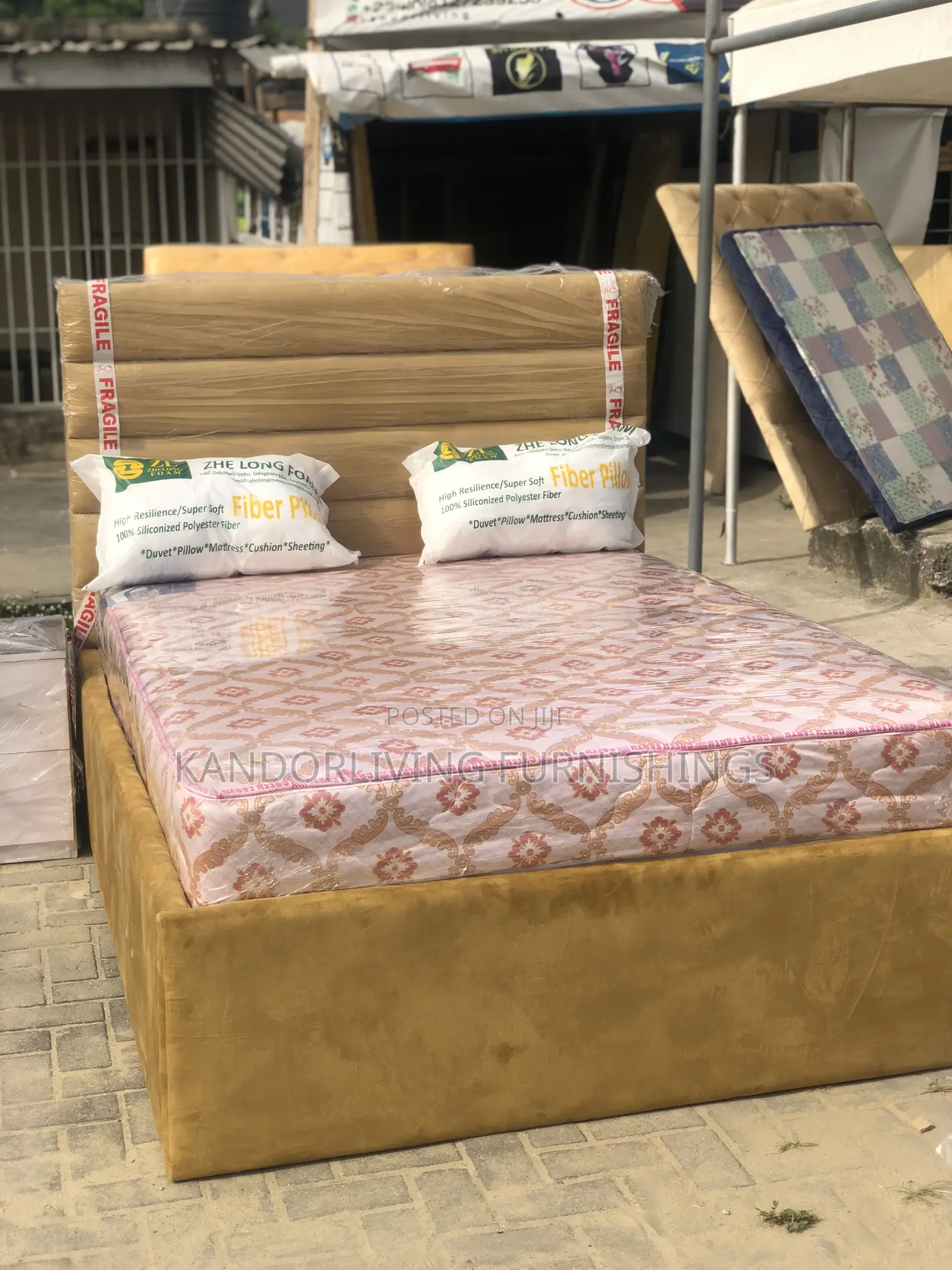 Sales. Luxurious 4.5 by 6 Bed Frame With Mattress