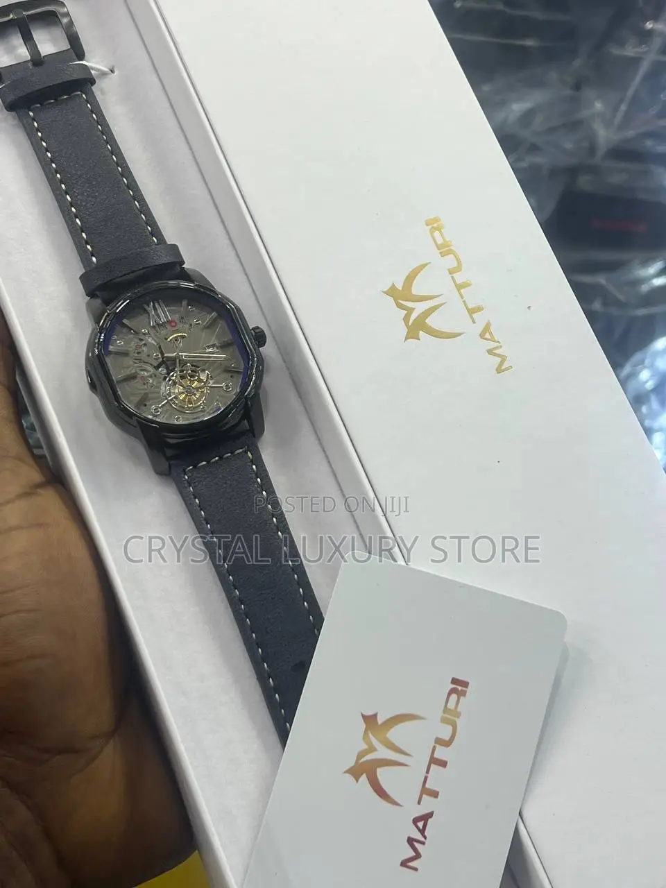 Matturi Quality Men Genuine Leather Wristwatch