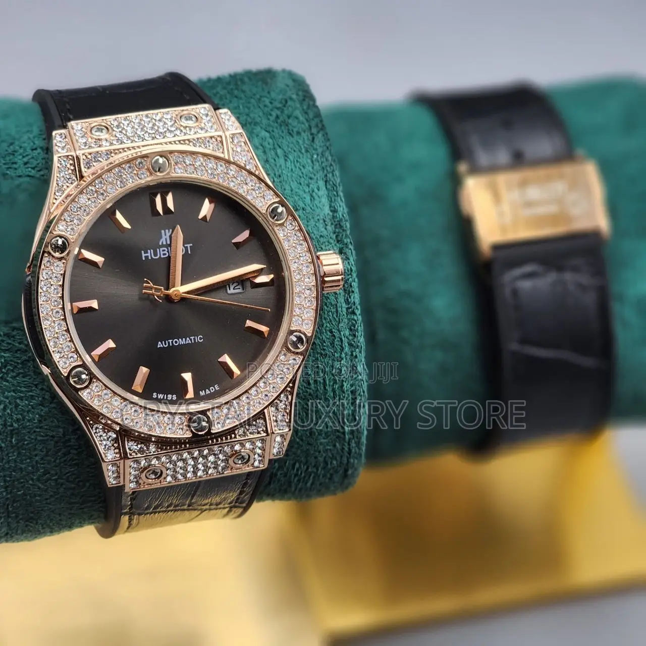 Hublot Quality Men Genuine Leather Wristwatch