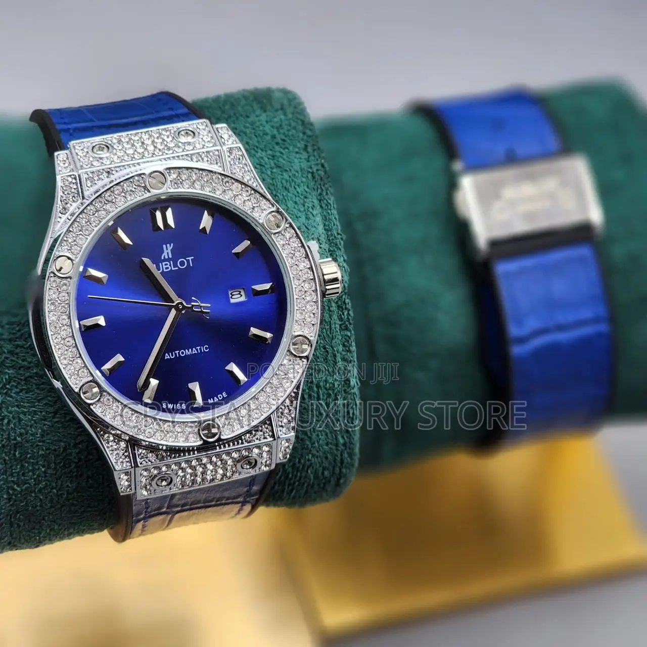 Hublot Quality Men Genuine Leather Wristwatch